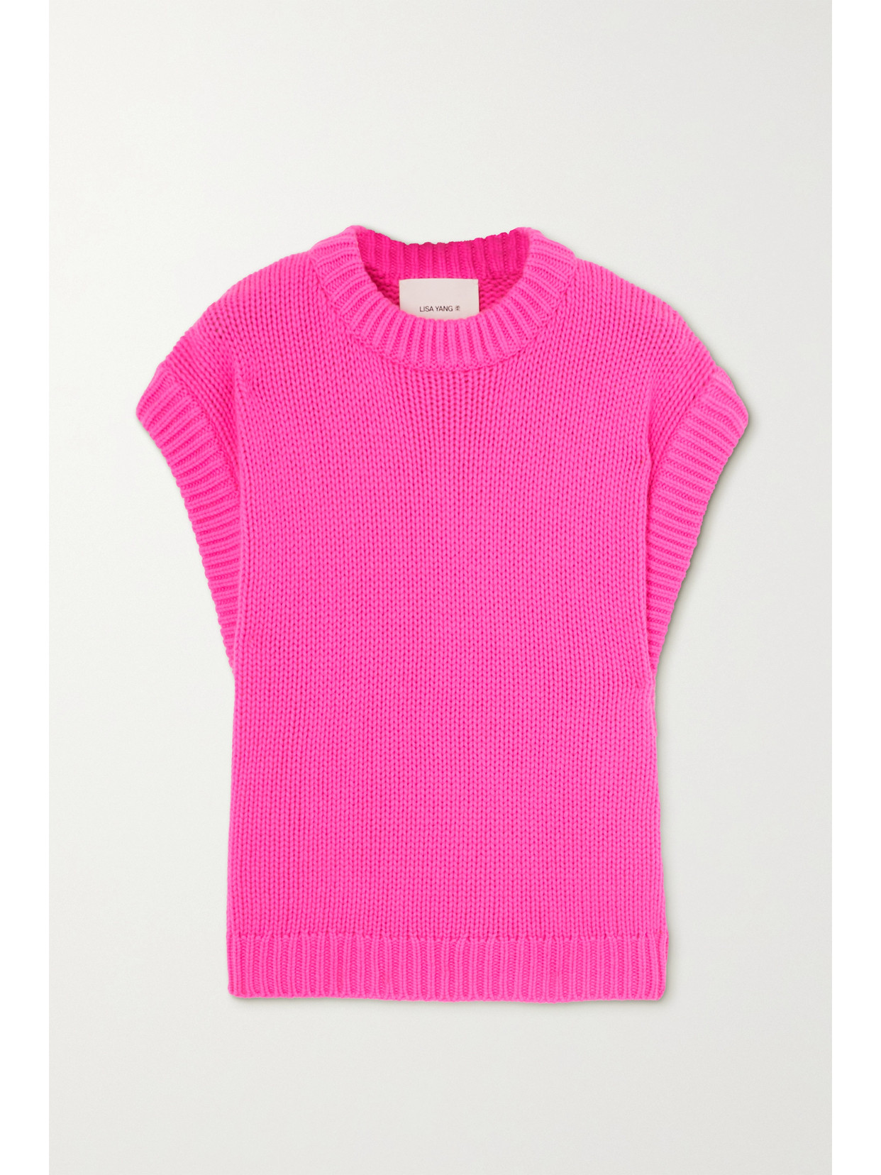 Lisa Yang - Rory Neon Cashmere Vest - Pink