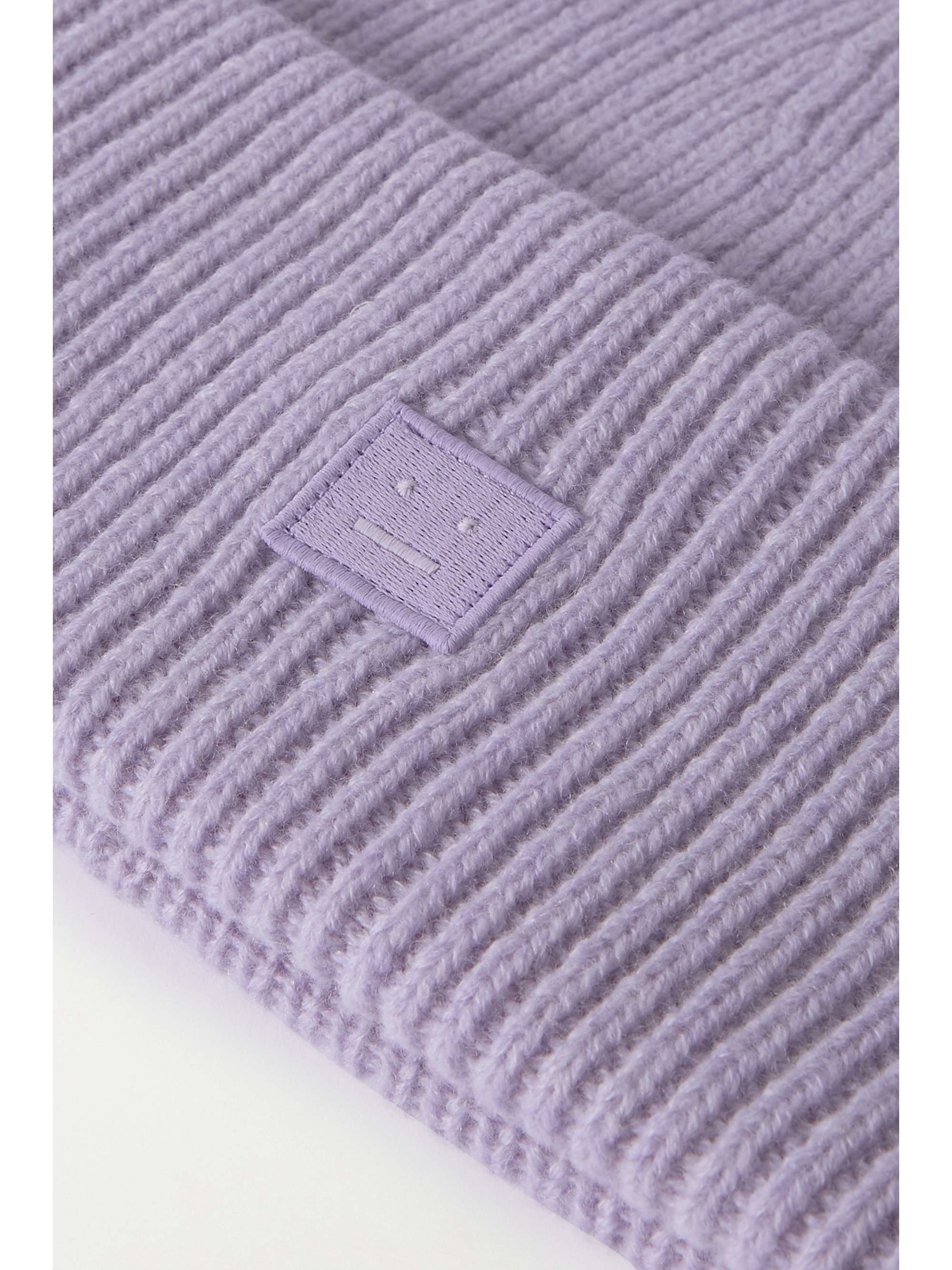 ACNE STUDIOS Pana appliquéd ribbed wool beanie