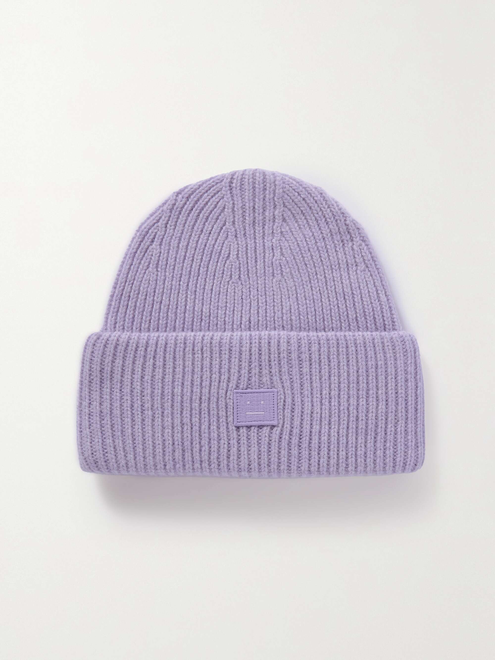 pølse arbejde Slibende ACNE STUDIOS Pana appliquéd ribbed wool beanie | NET-A-PORTER