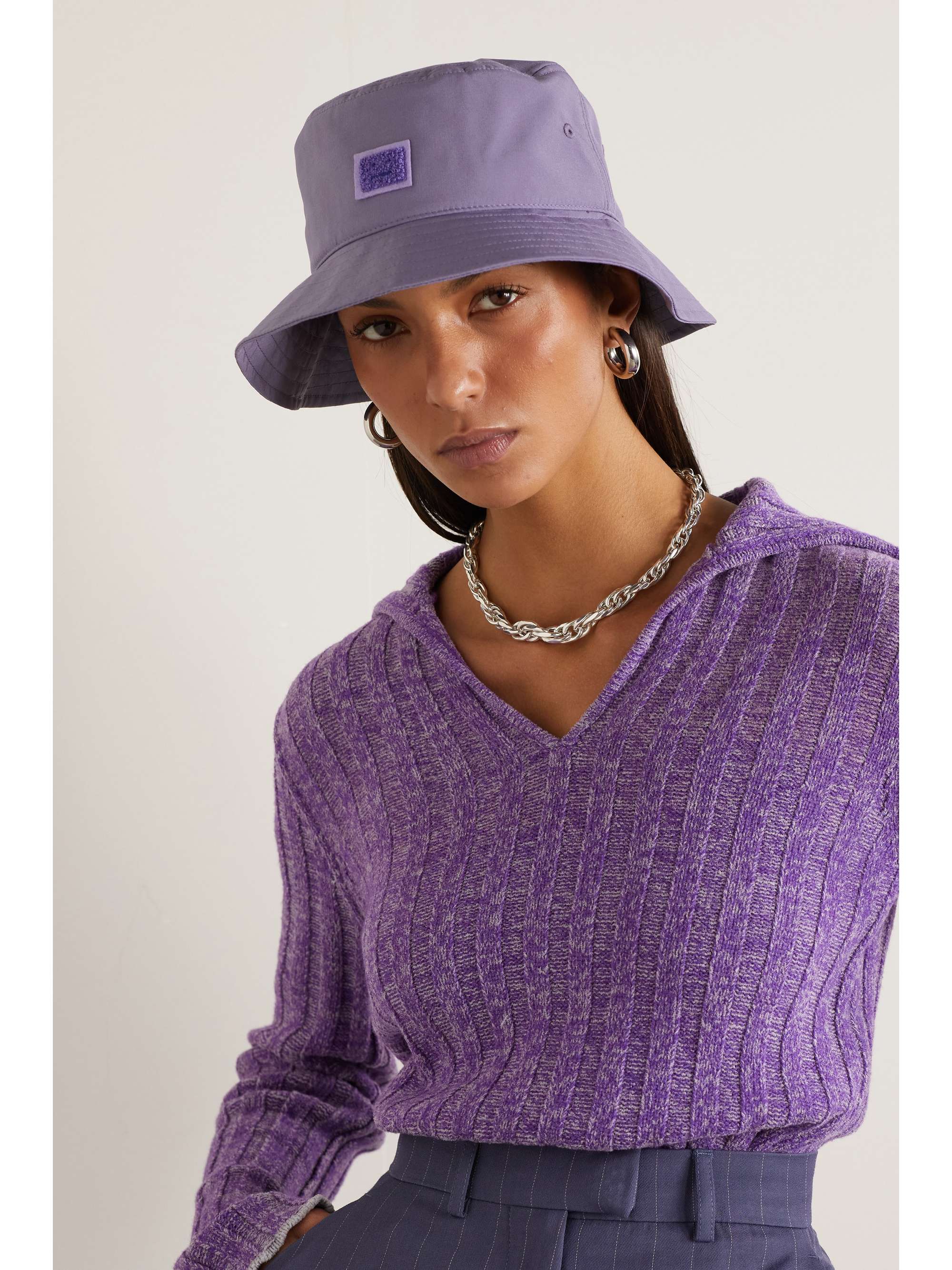 ACNE STUDIOS Appliquéd shell bucket hat