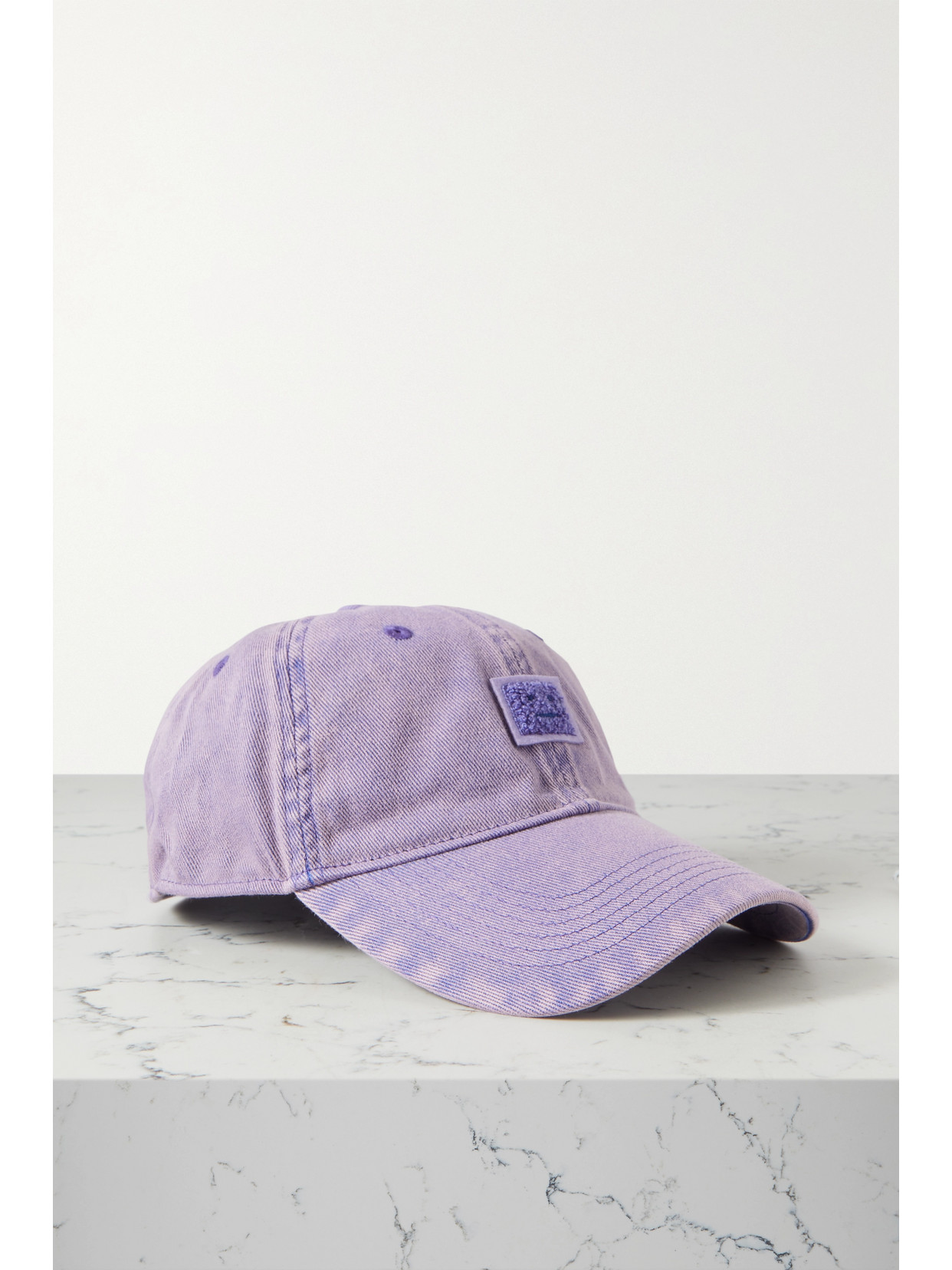 Acne Studios - Appliquéd Cotton-twill Baseball Cap - Purple