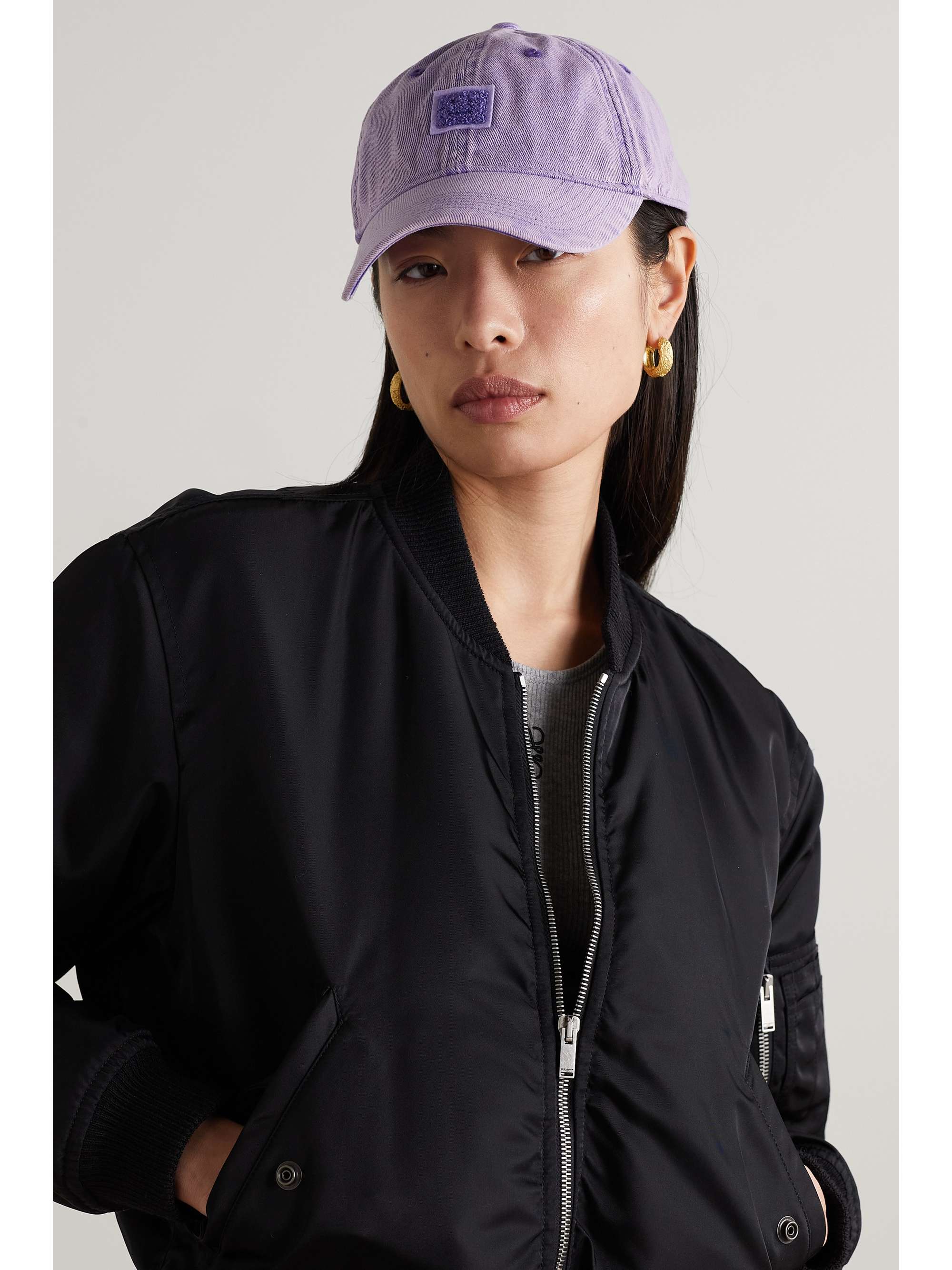 ACNE STUDIOS Appliquéd cotton-twill baseball cap