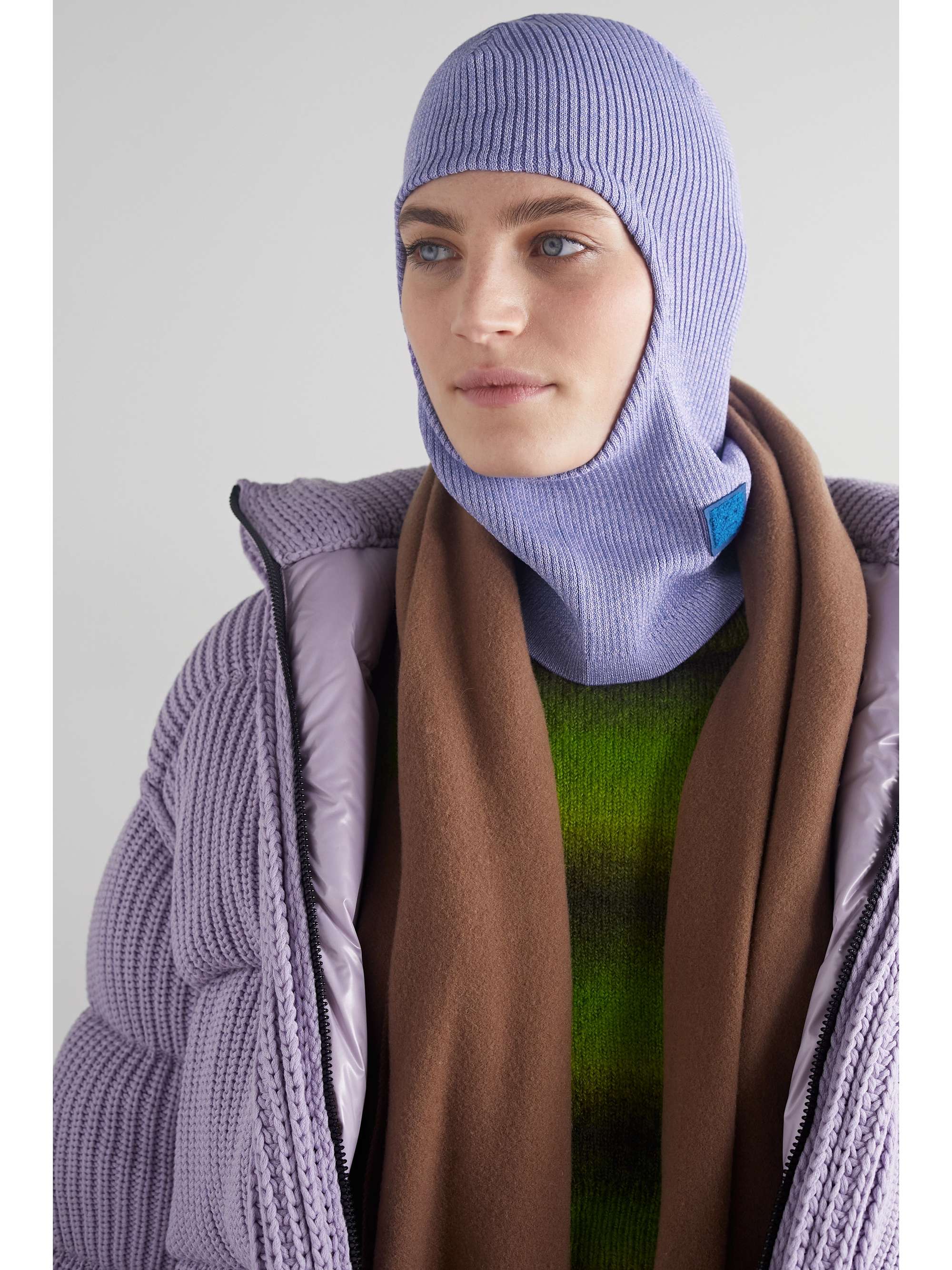 ACNE STUDIOS Ribbed woolblend balaclava NETAPORTER