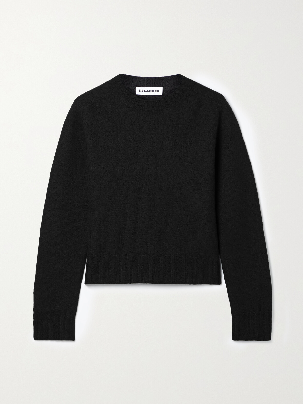 Jil Sander - Boiled Merino Wool Sweater - Black