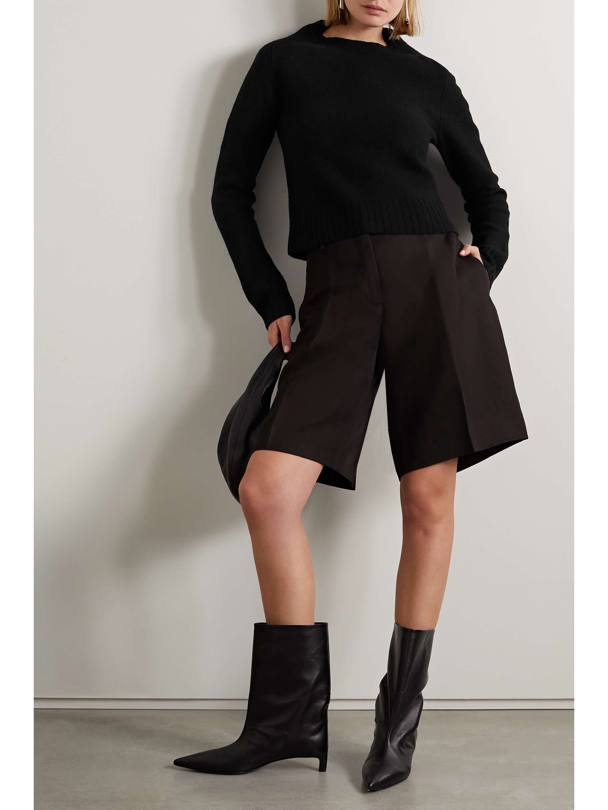 JIL SANDER Boiled merino wool sweater