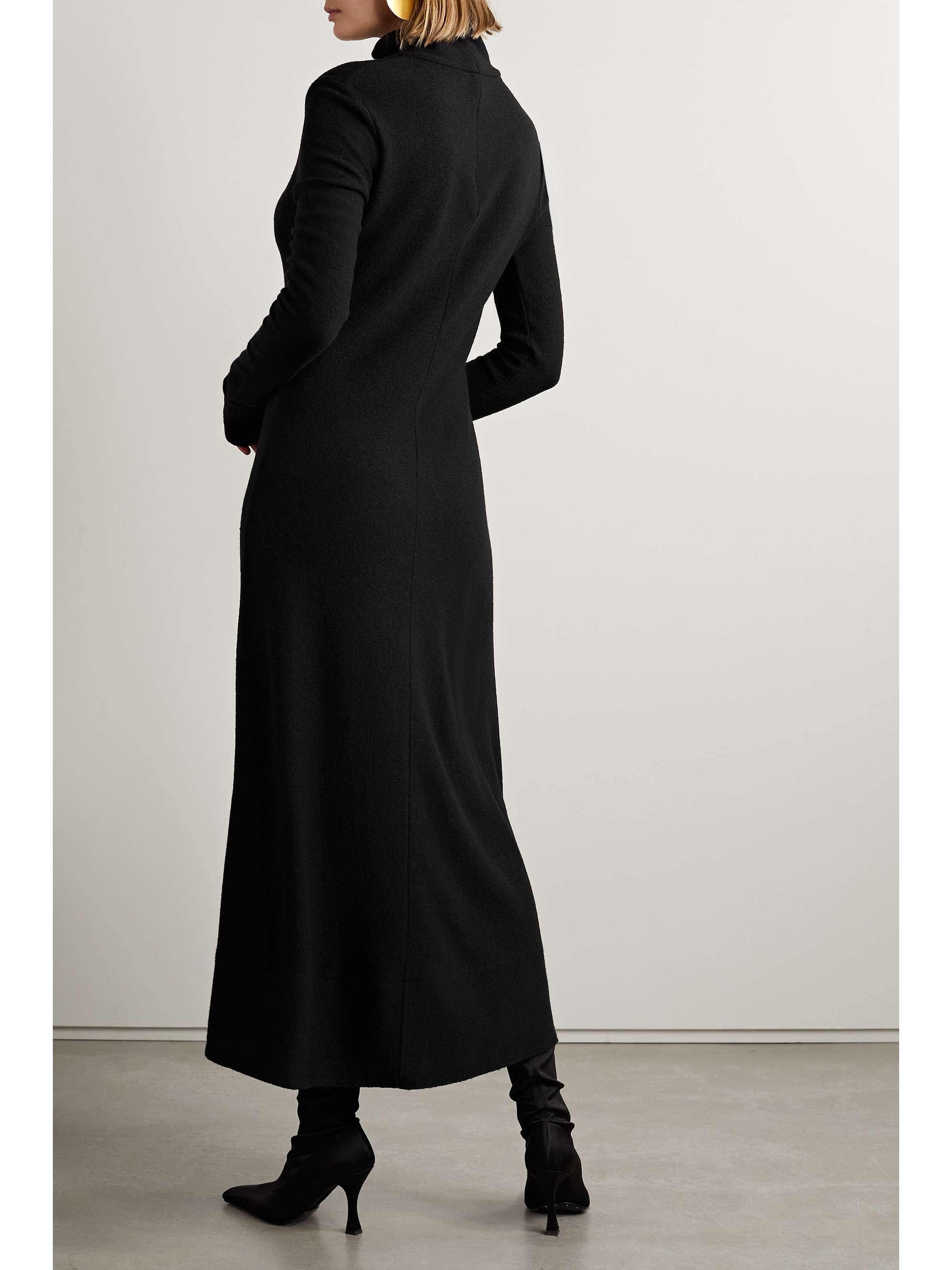 JIL SANDER Wool, silk and cashmere-blend midi dress