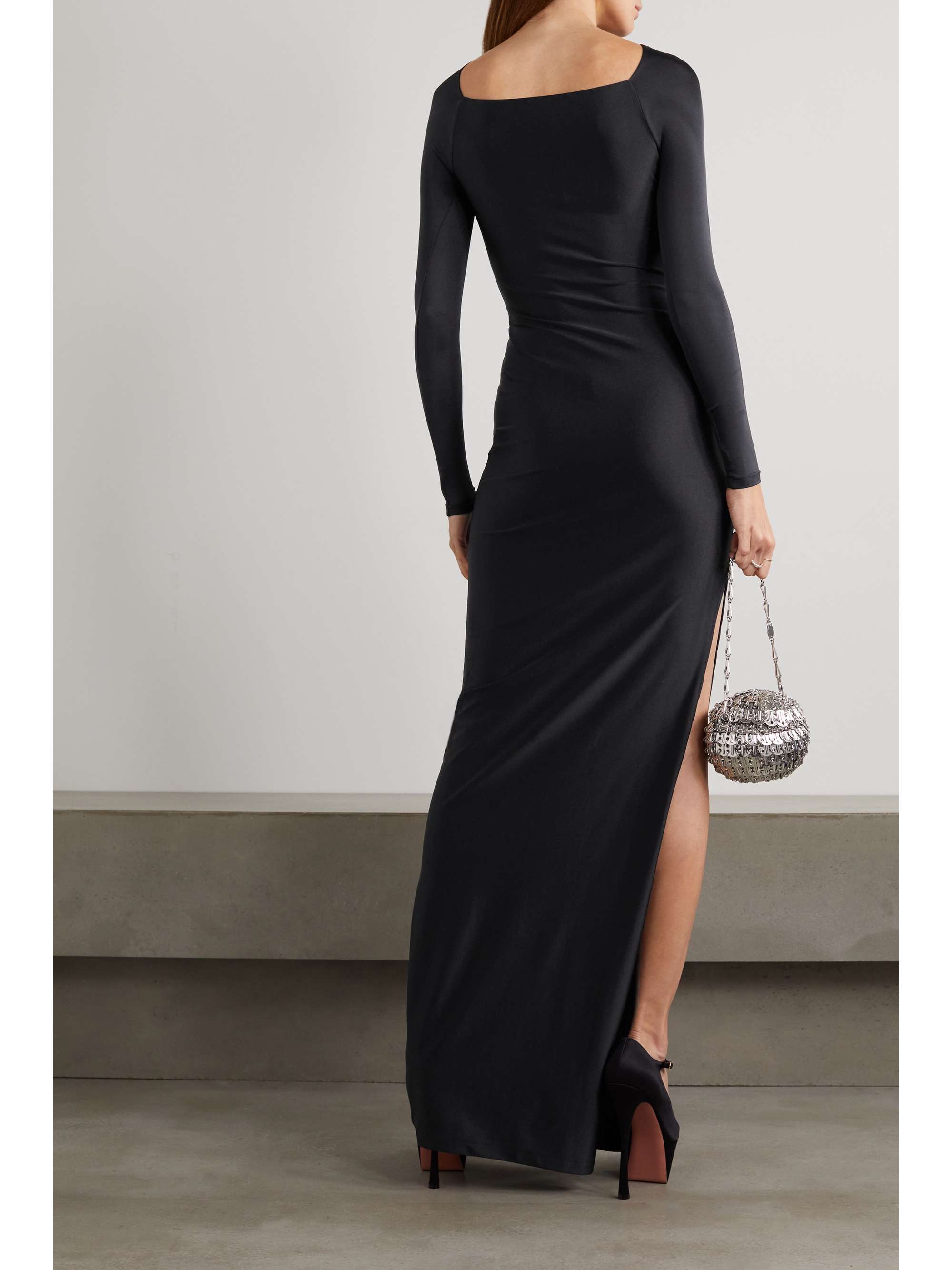 COPERNI Embellished cutout stretch-jersey maxi dress