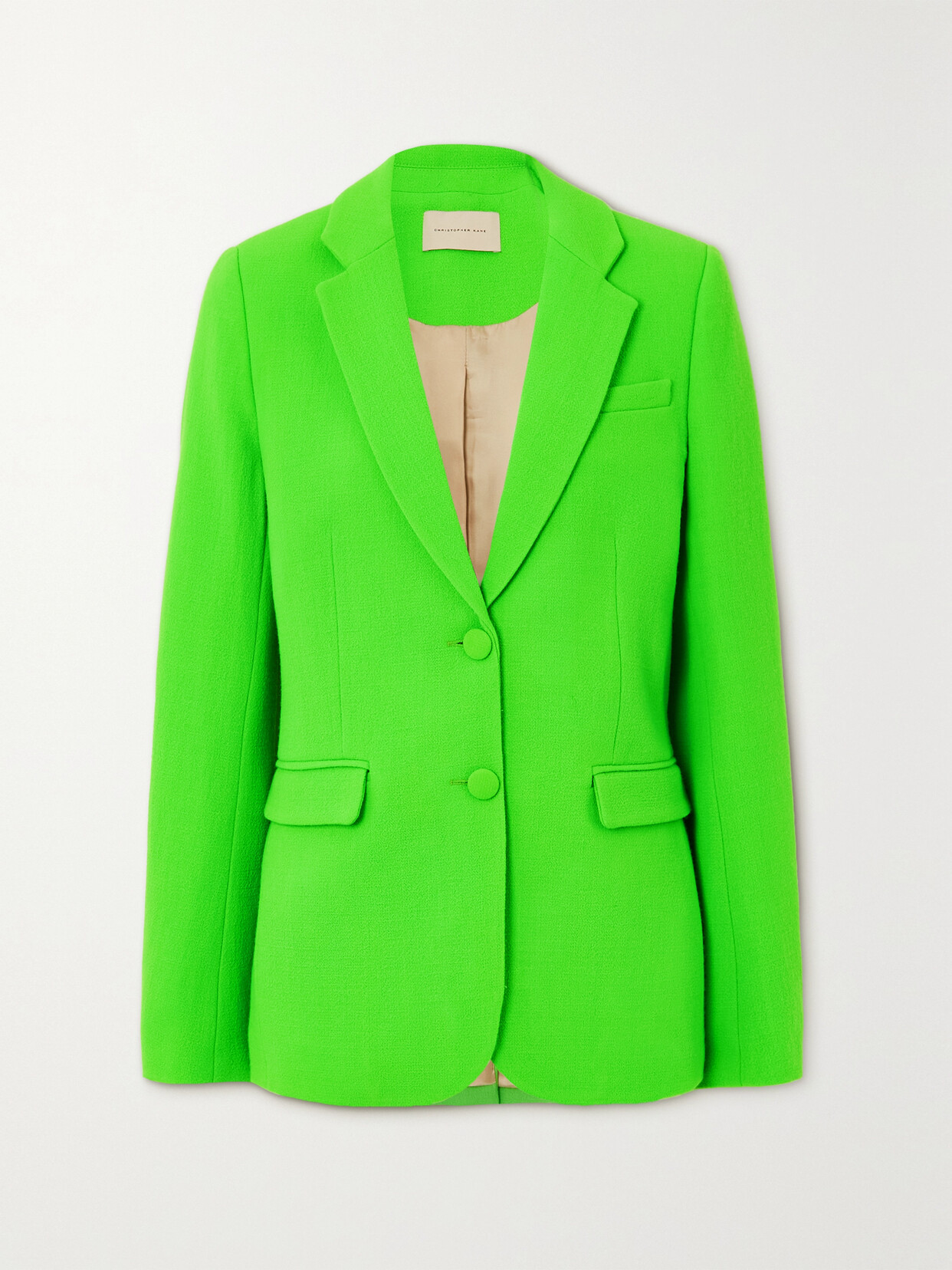 Christopher Kane - Chroma Wool-crepe Blazer - Green