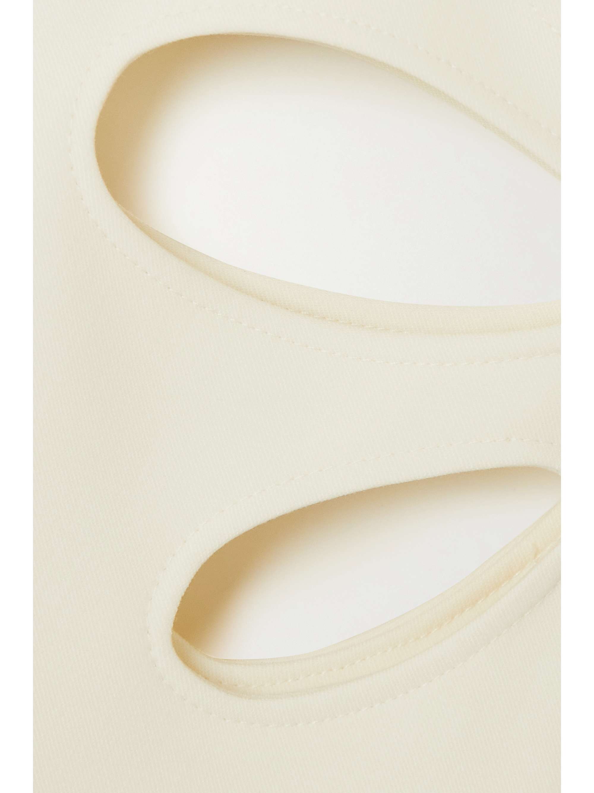 CHRISTOPHER KANE Cutout twill midi dress