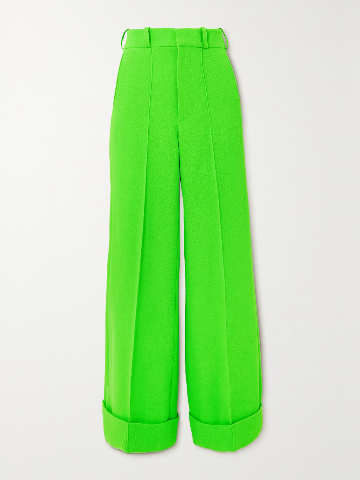 Christopher Kane - Wool-crepe Wide-leg Pants - Green