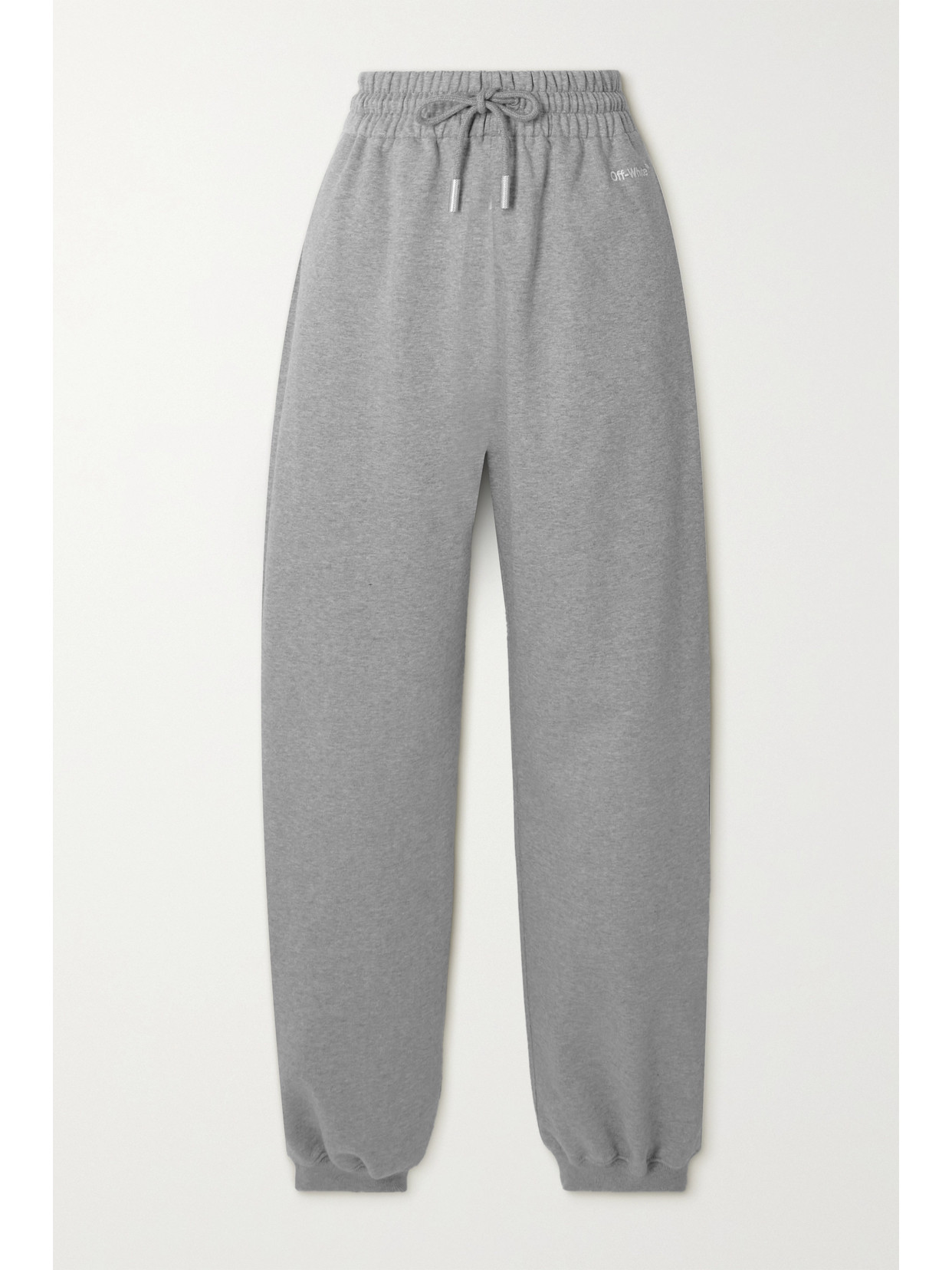 Off-White - Cotton-jersey Sweatpants - Gray