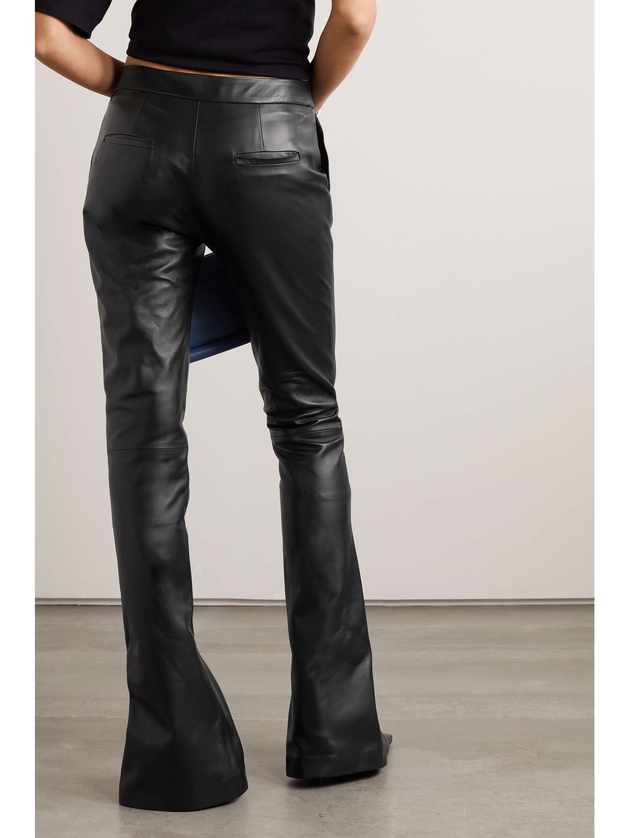 OFF-WHITE Corporate printed leather bootcut pants | NET-A-PORTER