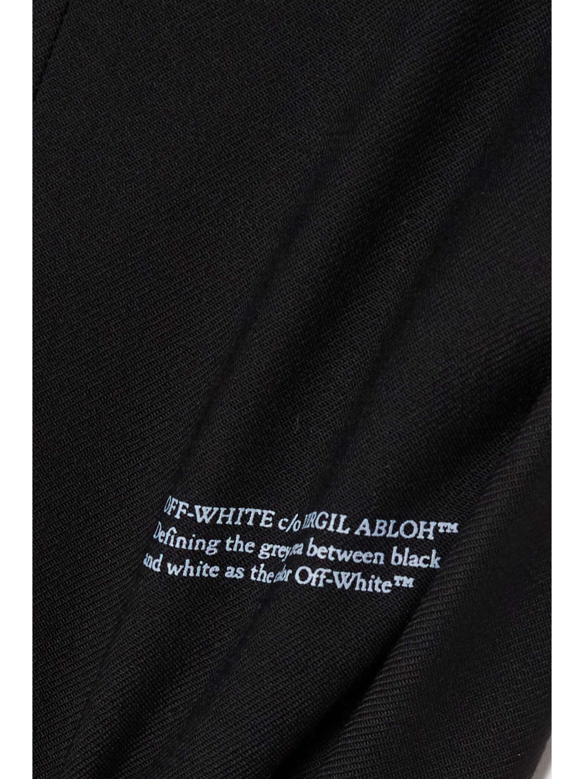 OFF-WHITE Corporate Hose mit schmalem Bein aus Twill mit Print