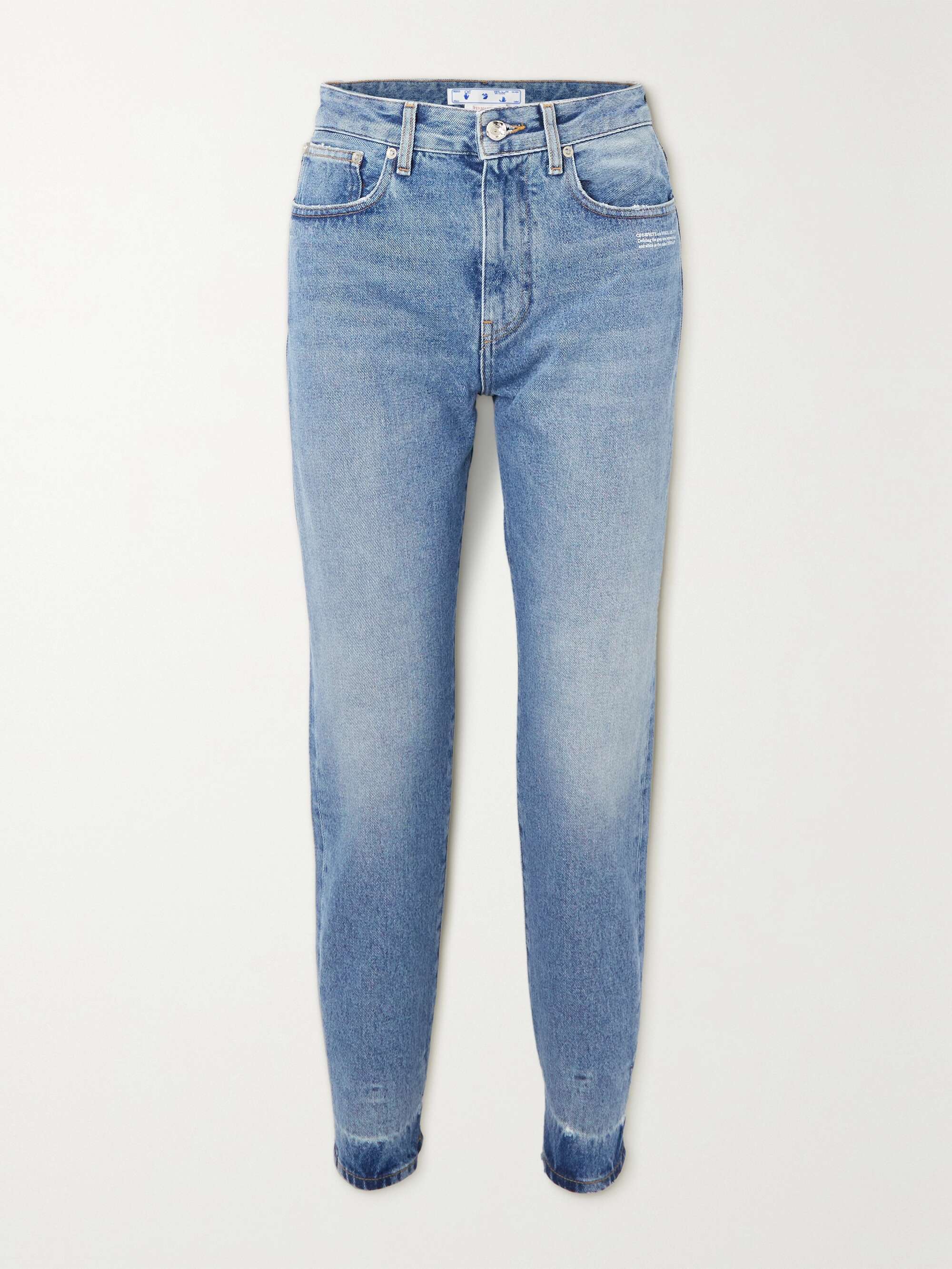 white stretch jeans