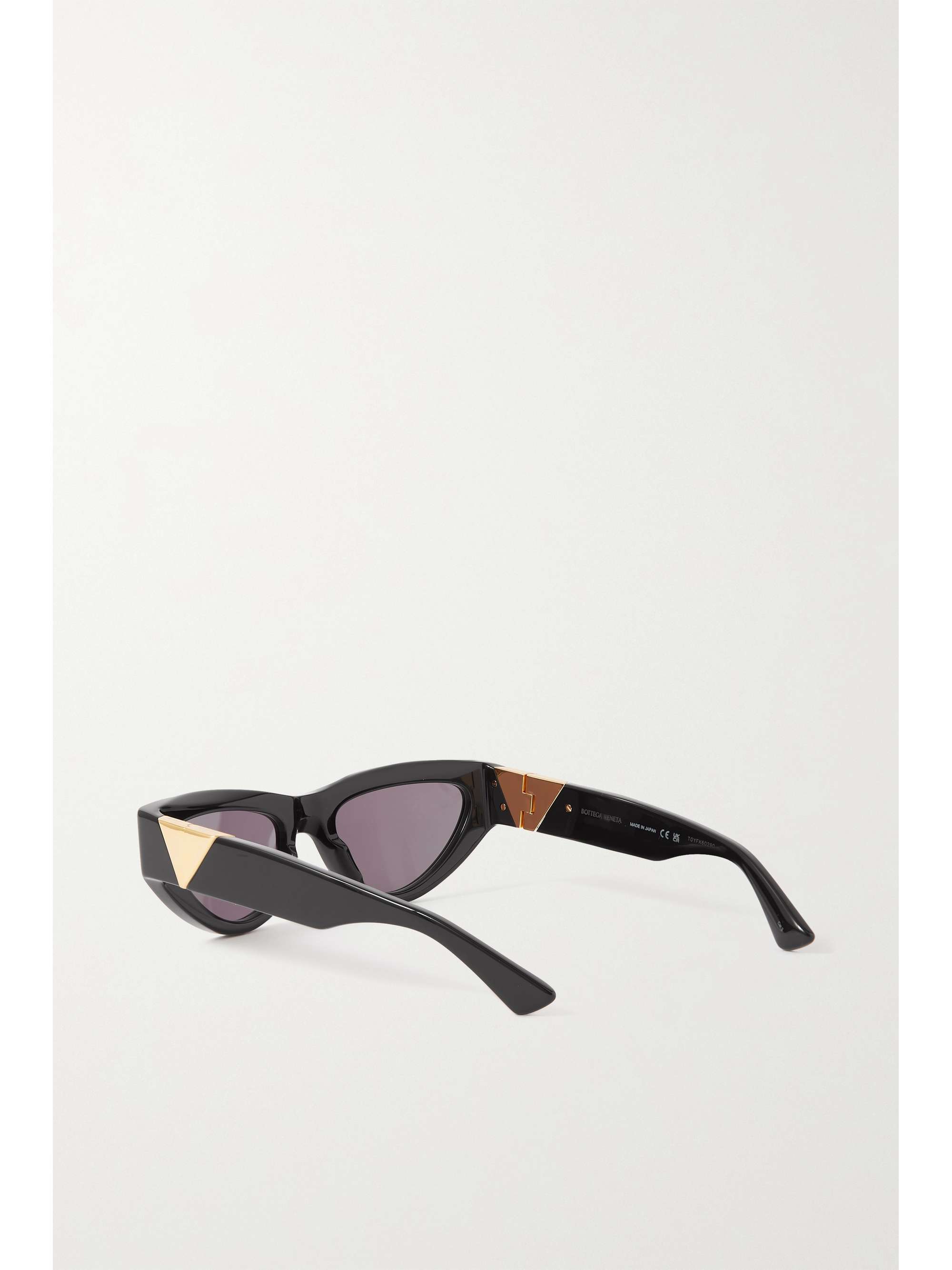 BOTTEGA VENETA EYEWEAR Triangle cat-eye acetate sunglasses