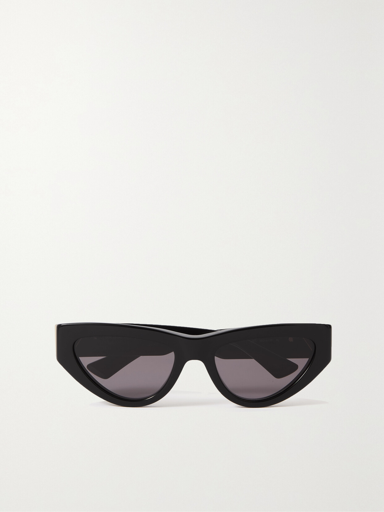 Bottega Veneta Cat-eye Acetate And Gold-tone Sunglasses In Black