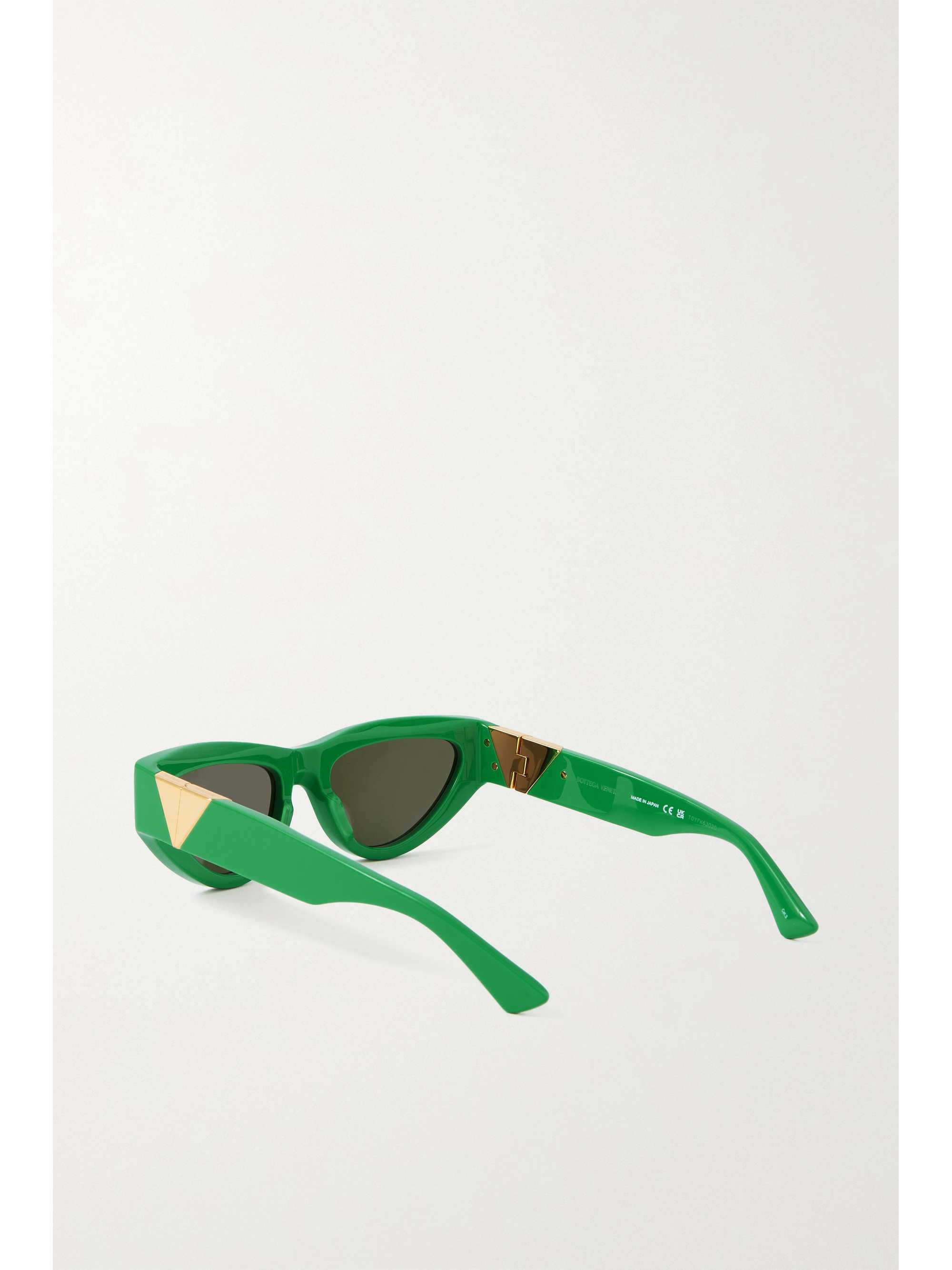 BOTTEGA VENETA EYEWEAR Triangle cat-eye acetate sunglasses