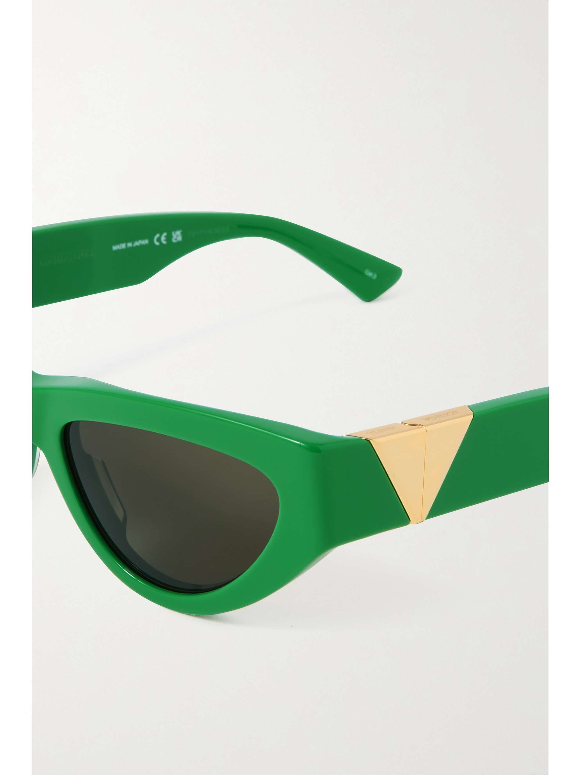 BOTTEGA VENETA EYEWEAR Triangle cat-eye acetate sunglasses