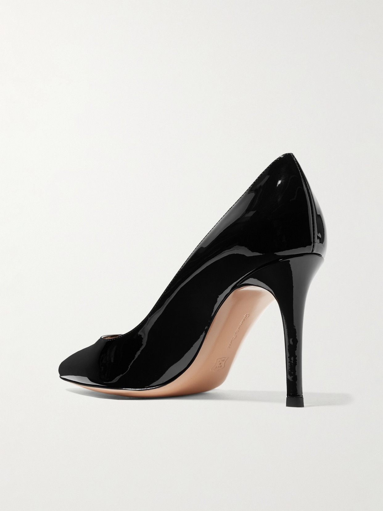 Gianvito Rossi Gianvito 85 Glossy Nappa Leather Pumps Shoes In Black