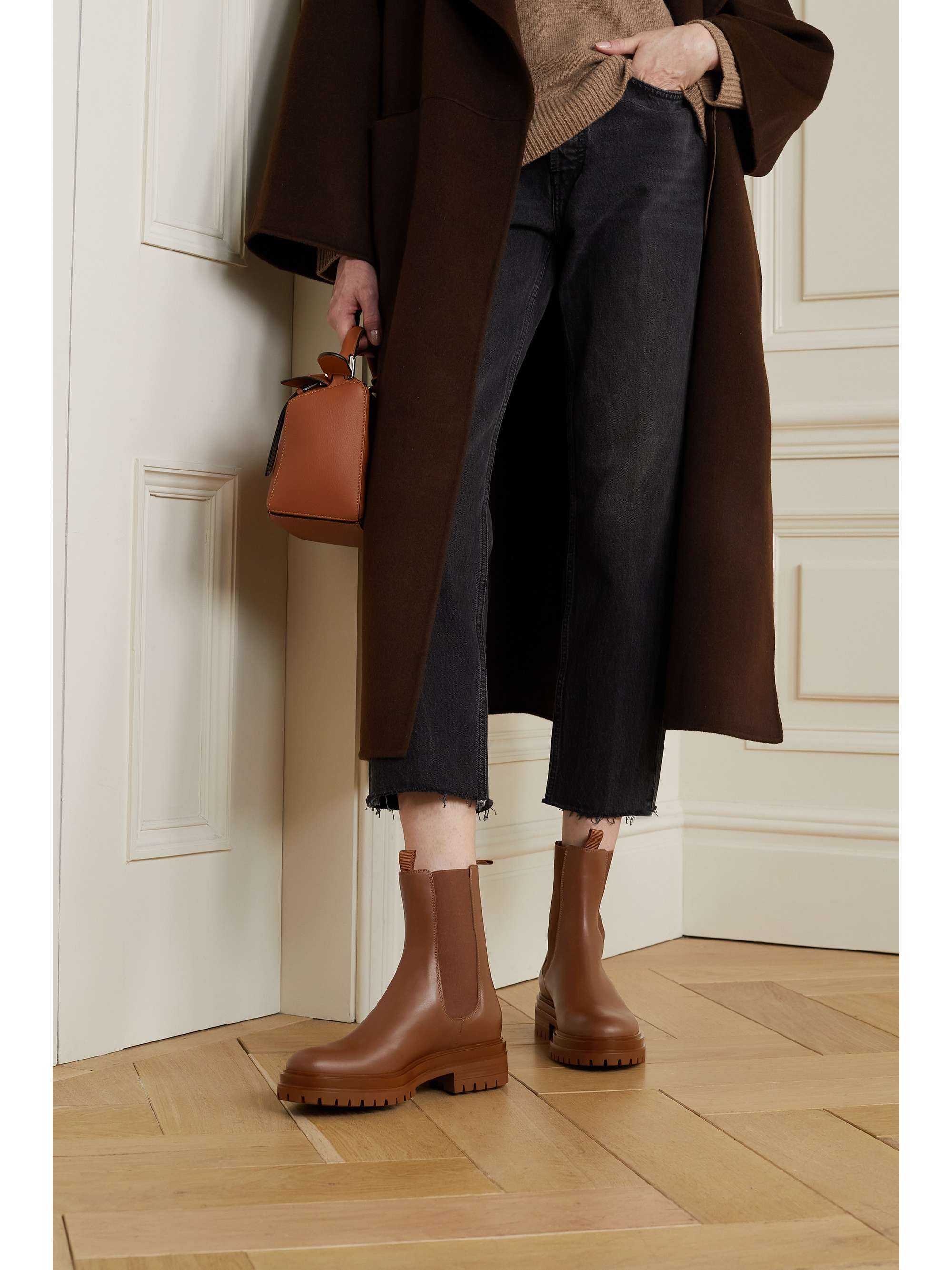 GIANVITO ROSSI Chester leather Chelsea boots | NET-A-PORTER