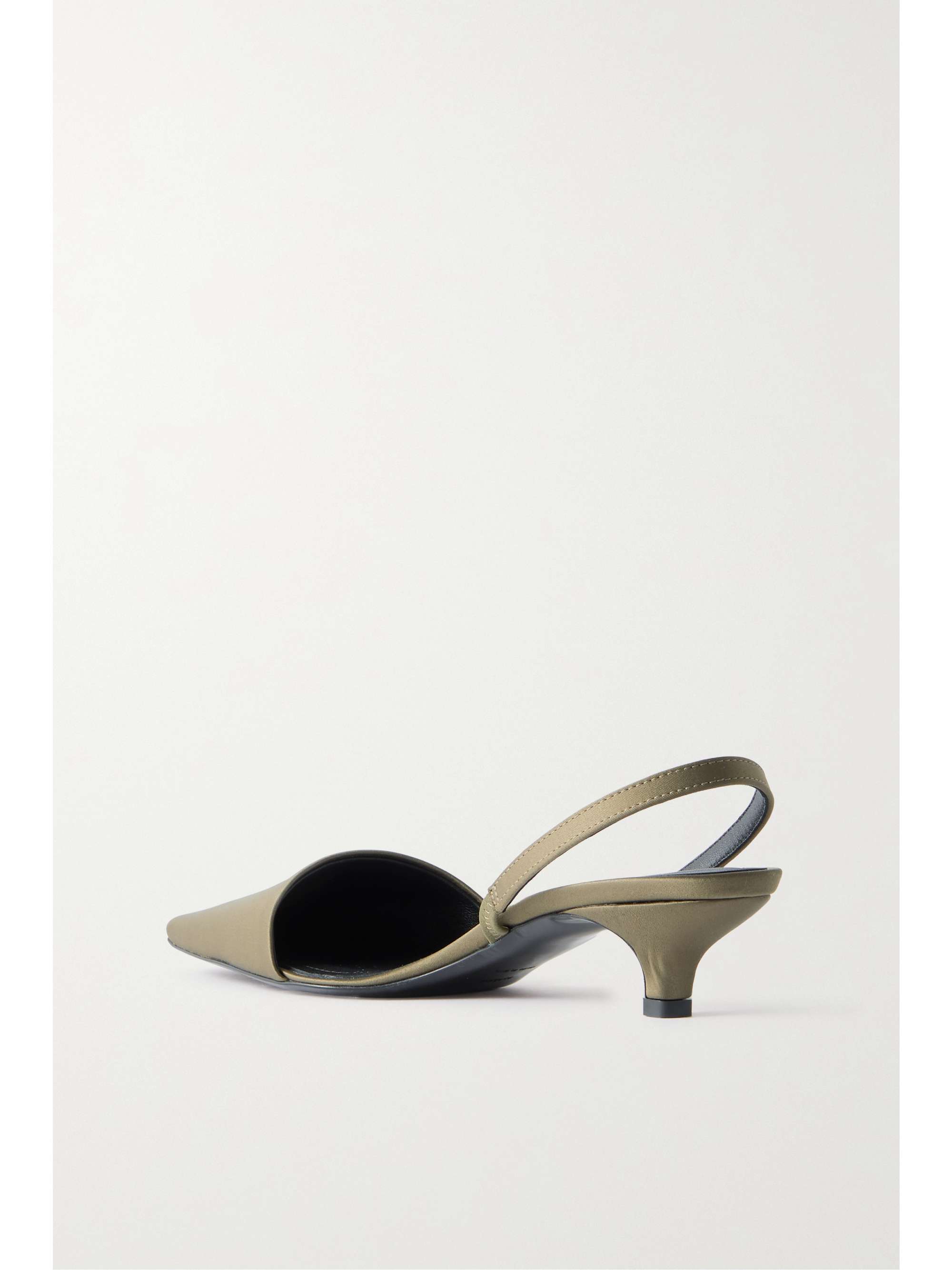 TOTEME Satin slingback pumps