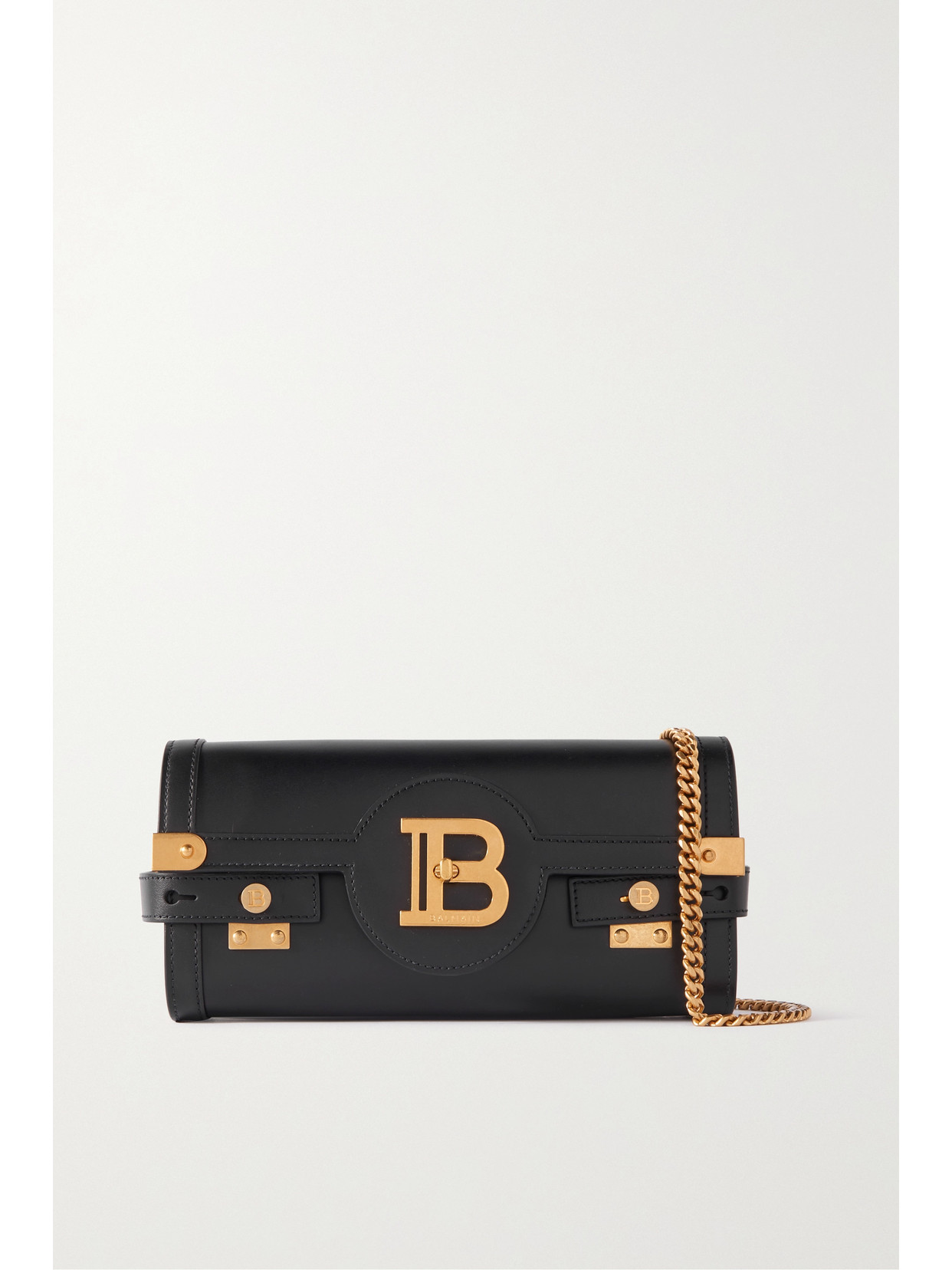 Balmain - B-buzz 23 Smooth Leather Shoulder Bag - Black