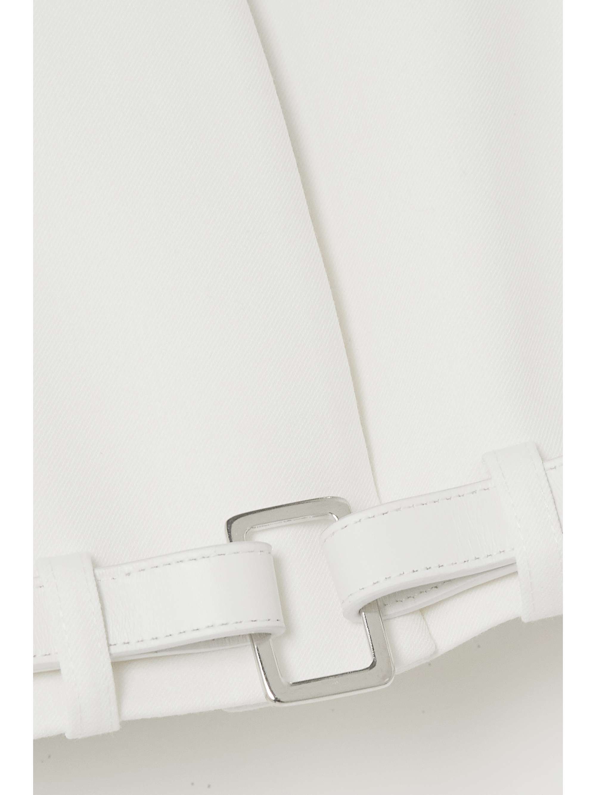 COPERNI Cropped belted stretch-crepe jacket