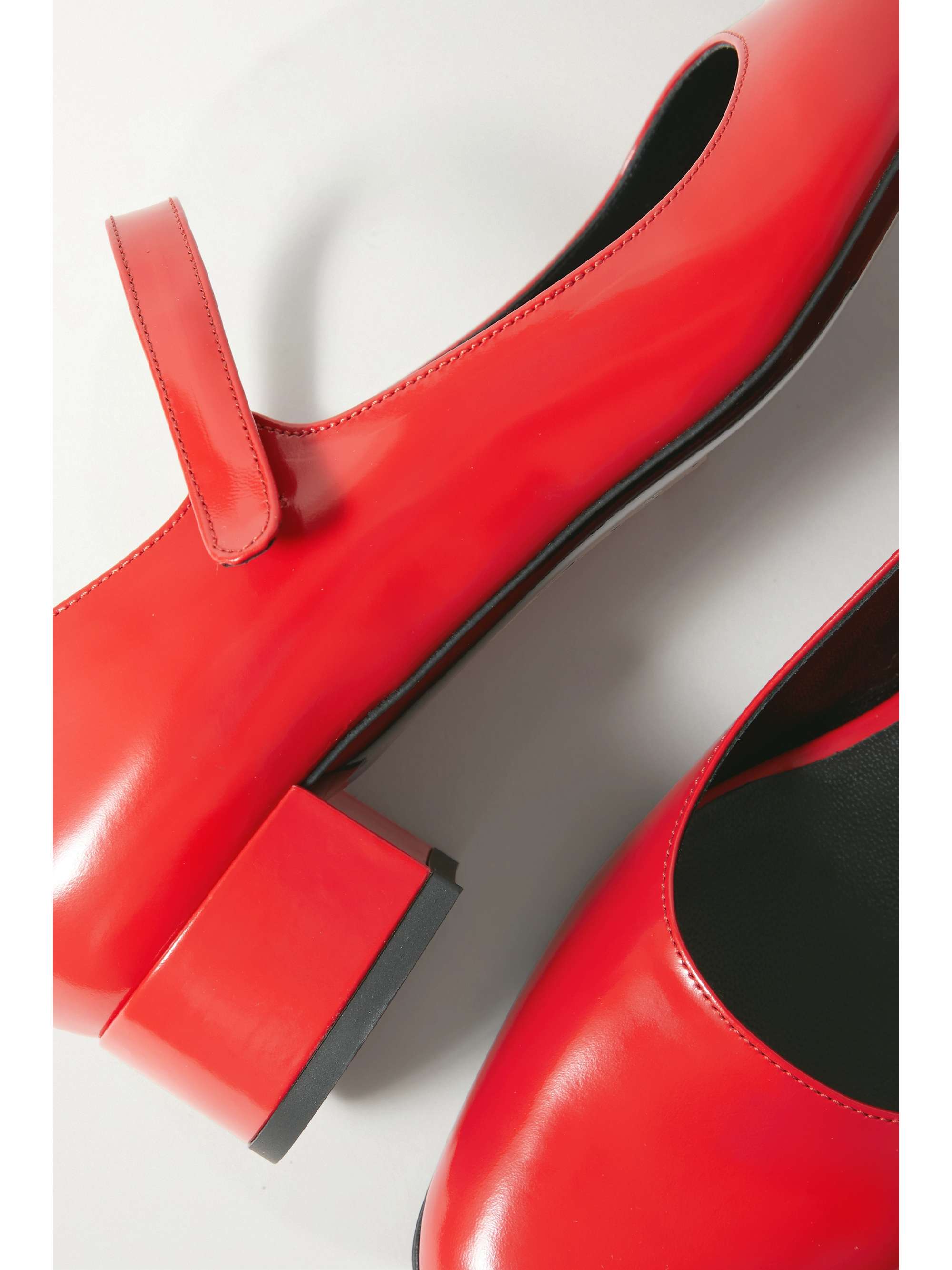 BY FAR Ginny patent-leather Mary Jane pumps