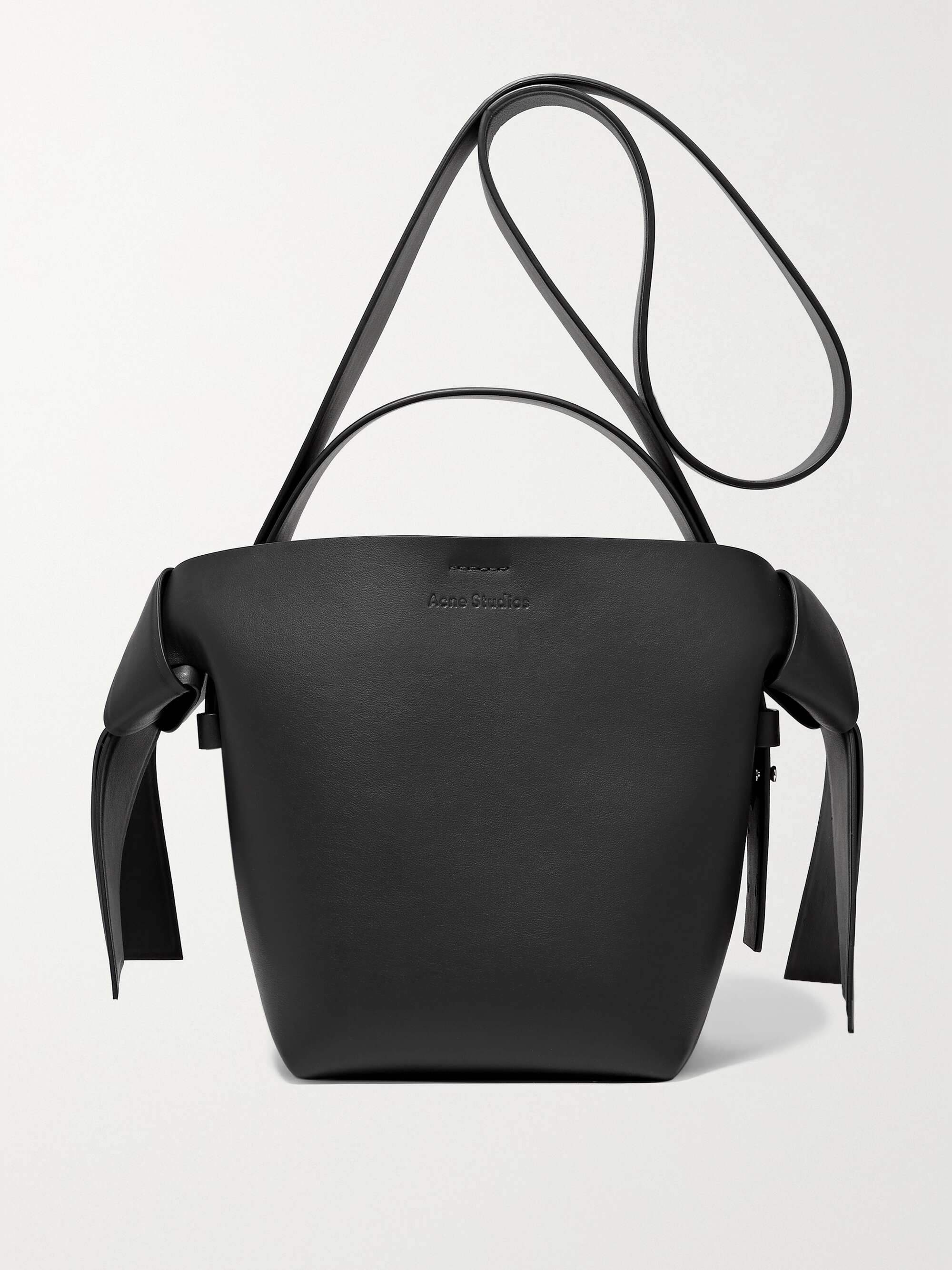 Musubi Mini knotted leather shoulder bag