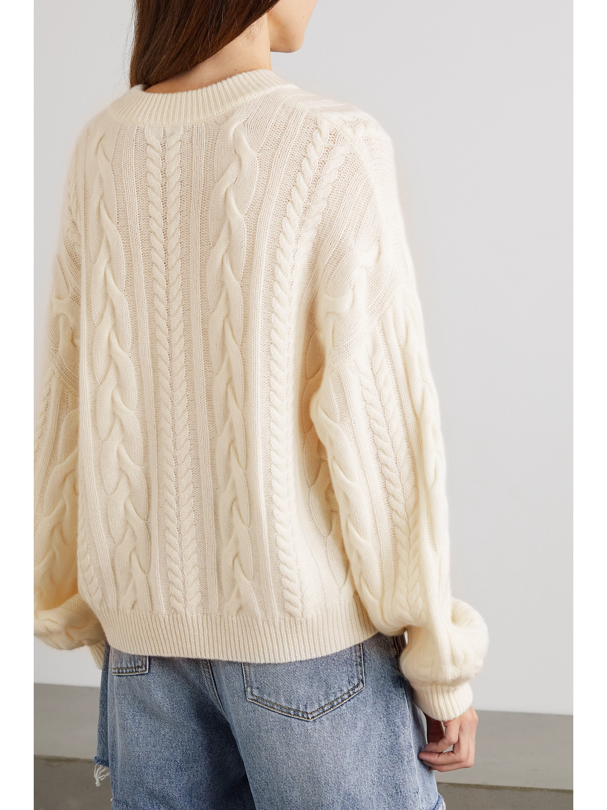 Marina Cable-Knit Cashmere Sweater