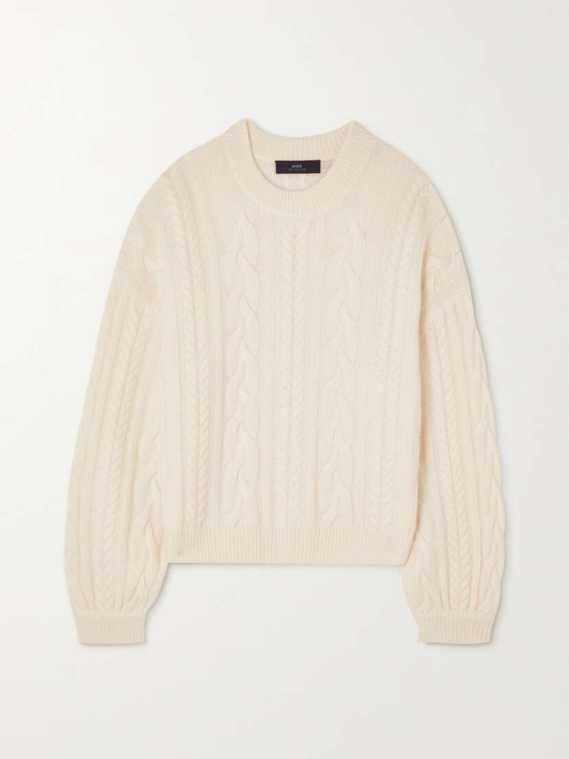 Arch4 Marina Cable-knit Cashmere Sweater
