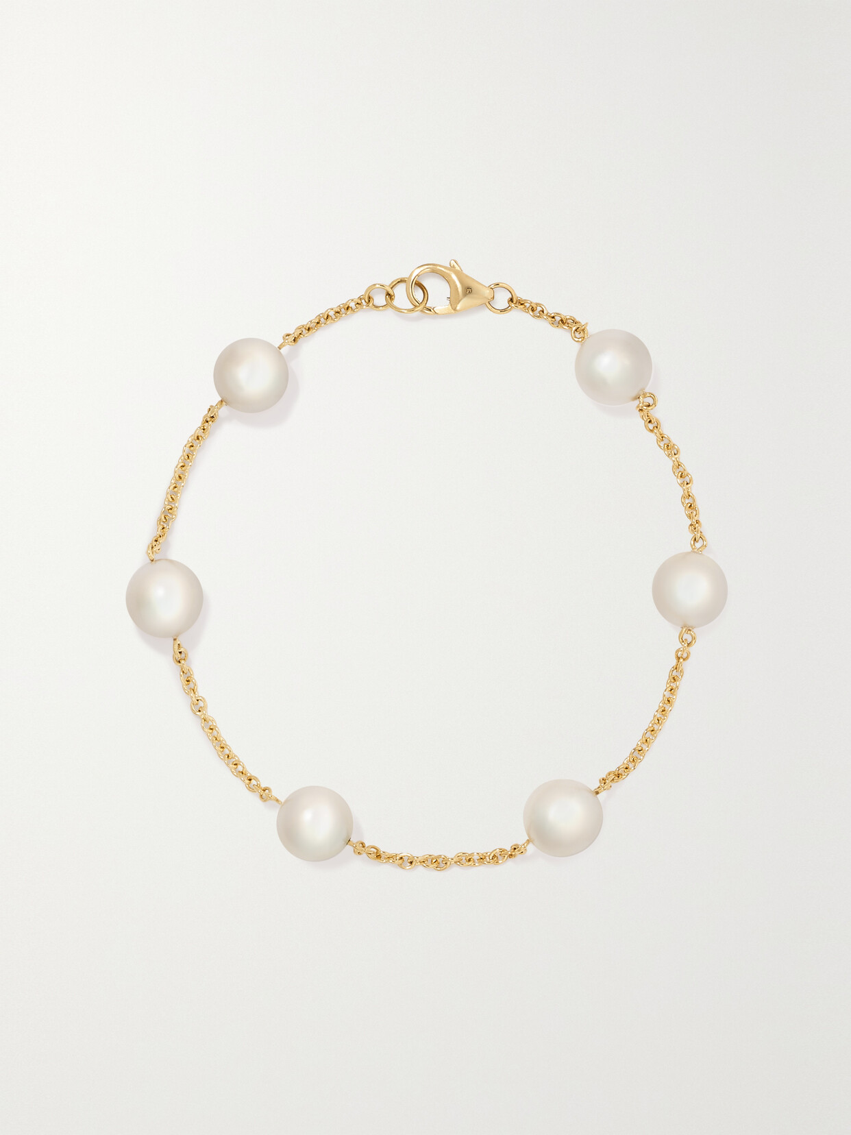 Mikimoto 18-karat Gold Pearl Bracelet In White