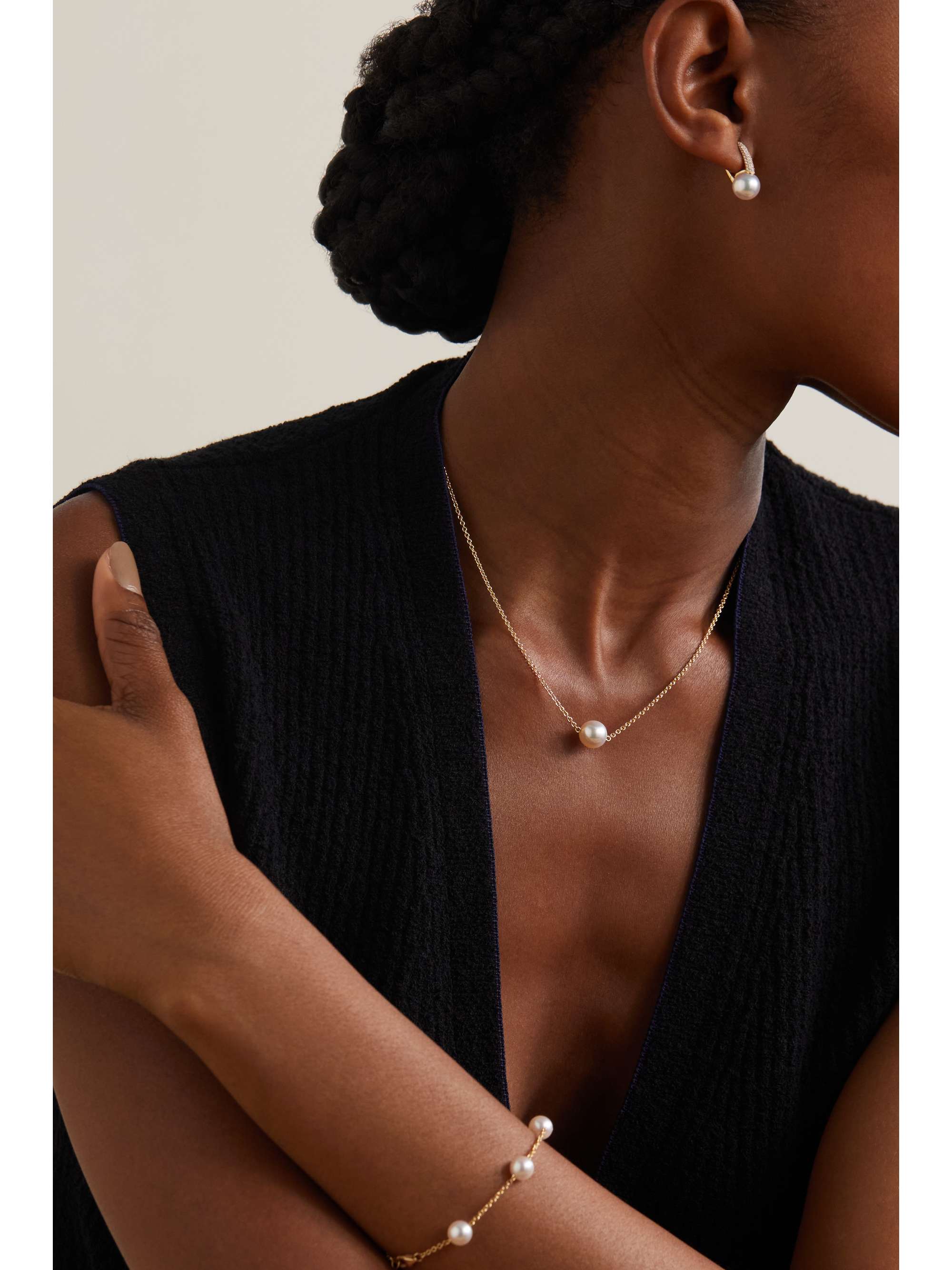 Mikimoto 18kt Rose Gold Pearl Pendant Necklace - Farfetch