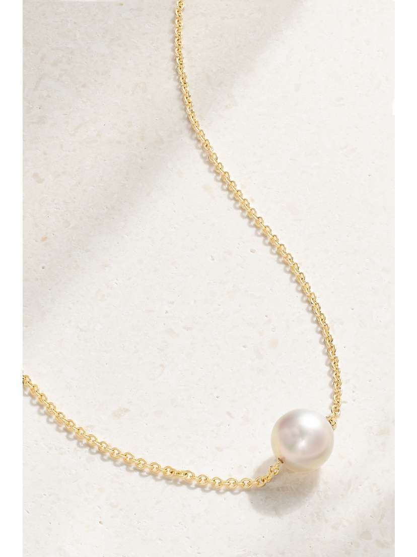 Mikimoto 18-karat Gold Pearl Necklace -  - One size