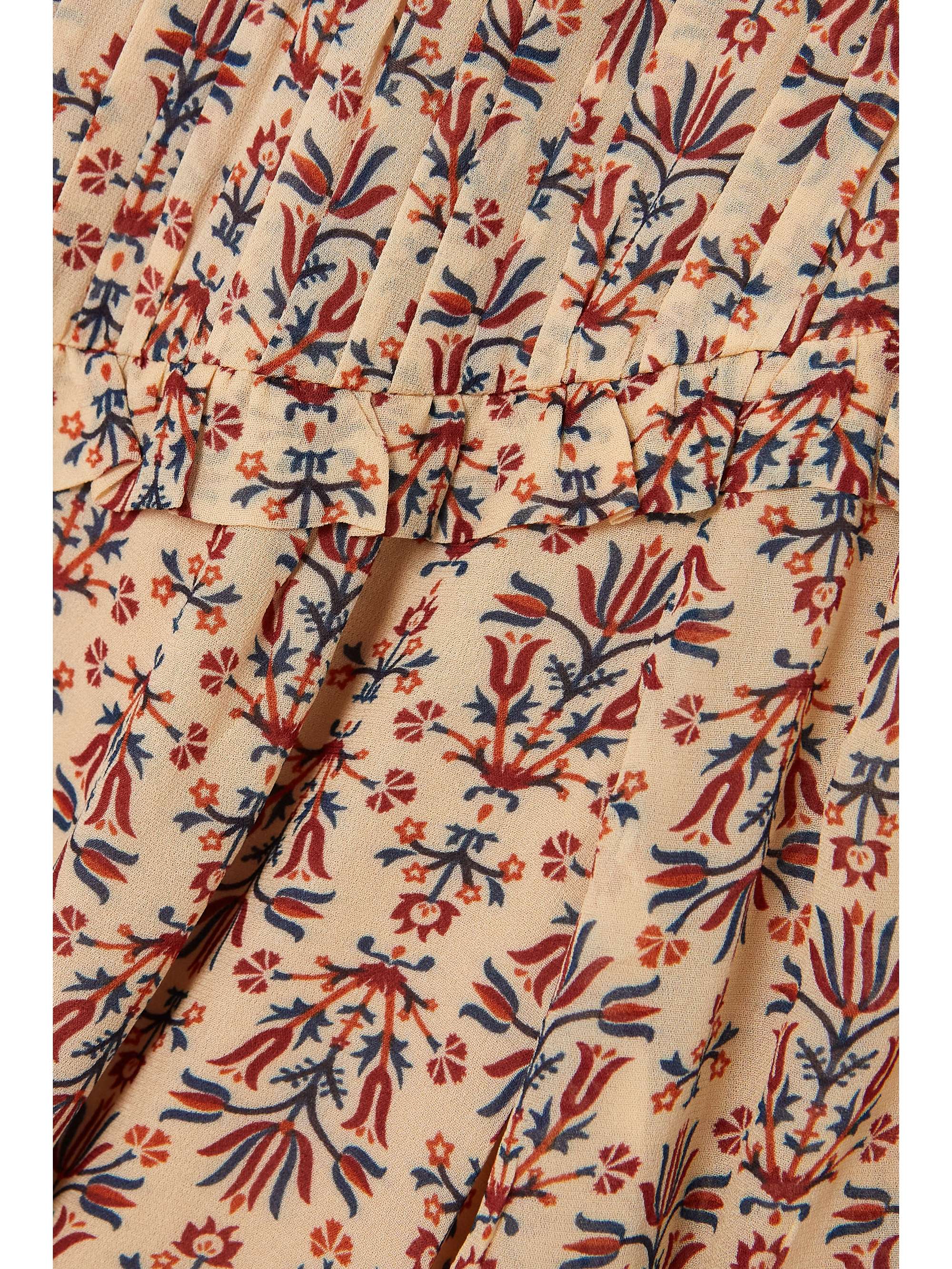 CEFINN Isla printed ruched crepe maxi dress