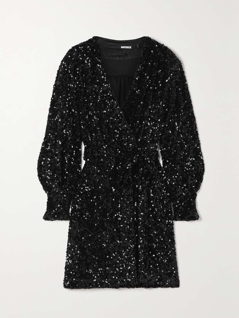 net-a-porter.com | Samantha sequined stretch-chiffon mini dress