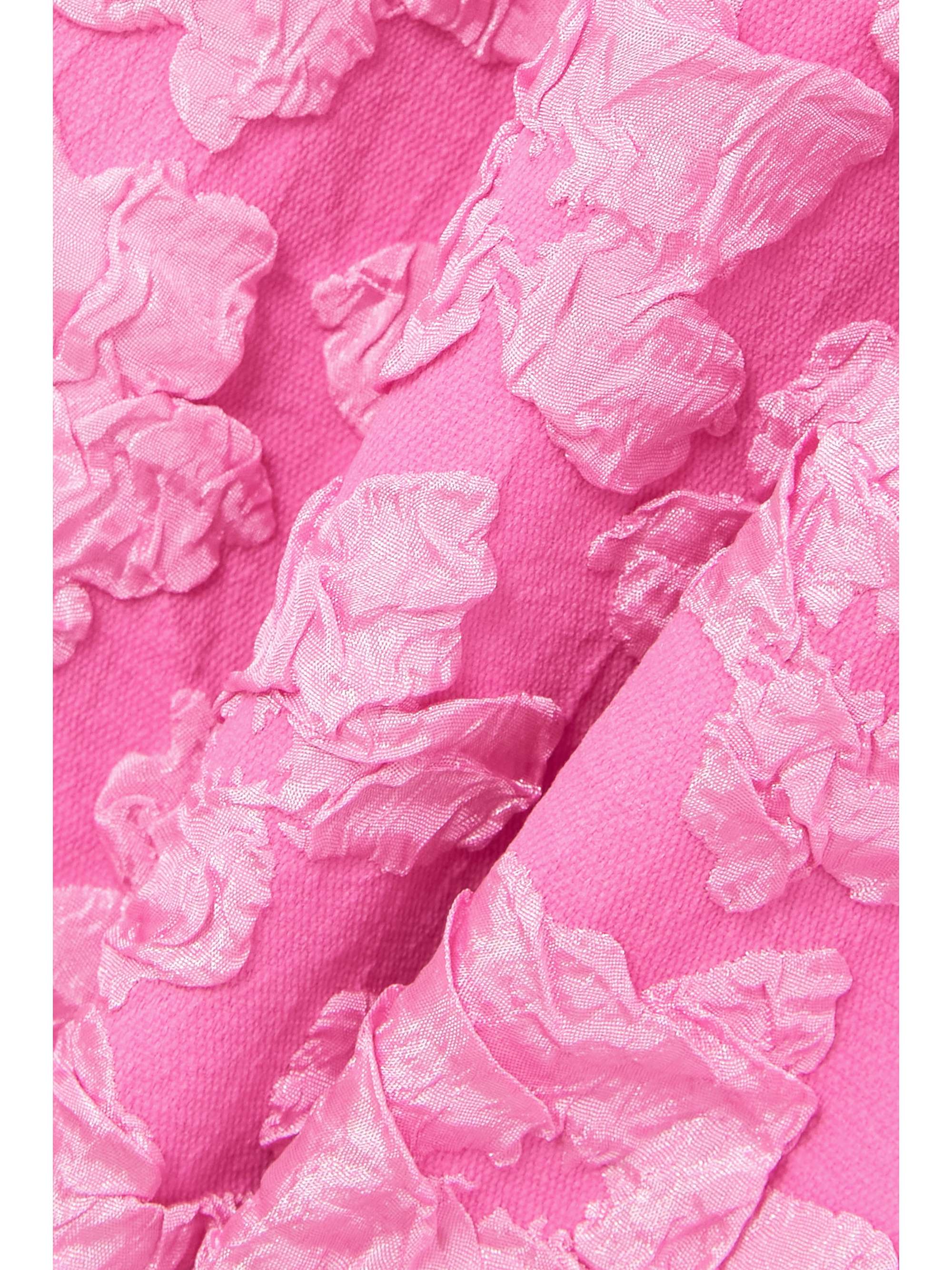 ROTATE BIRGER CHRISTENSEN Berta floral cloqué mini dress