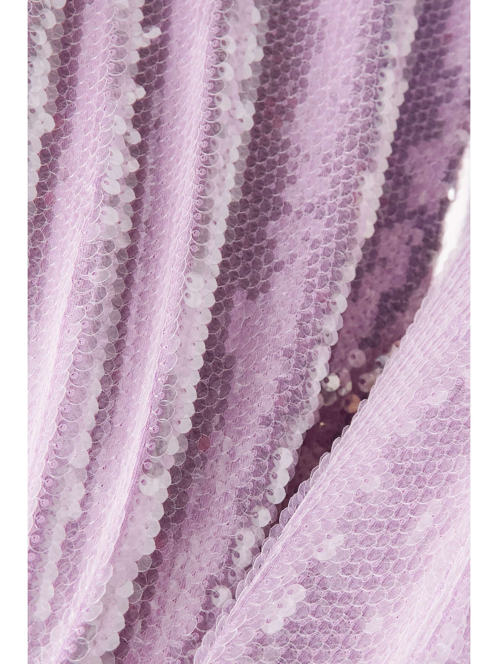 ROTATE BIRGER CHRISTENSEN Robyana Hose mit geradem Bein aus recyceltem Jersey mit Pailletten
