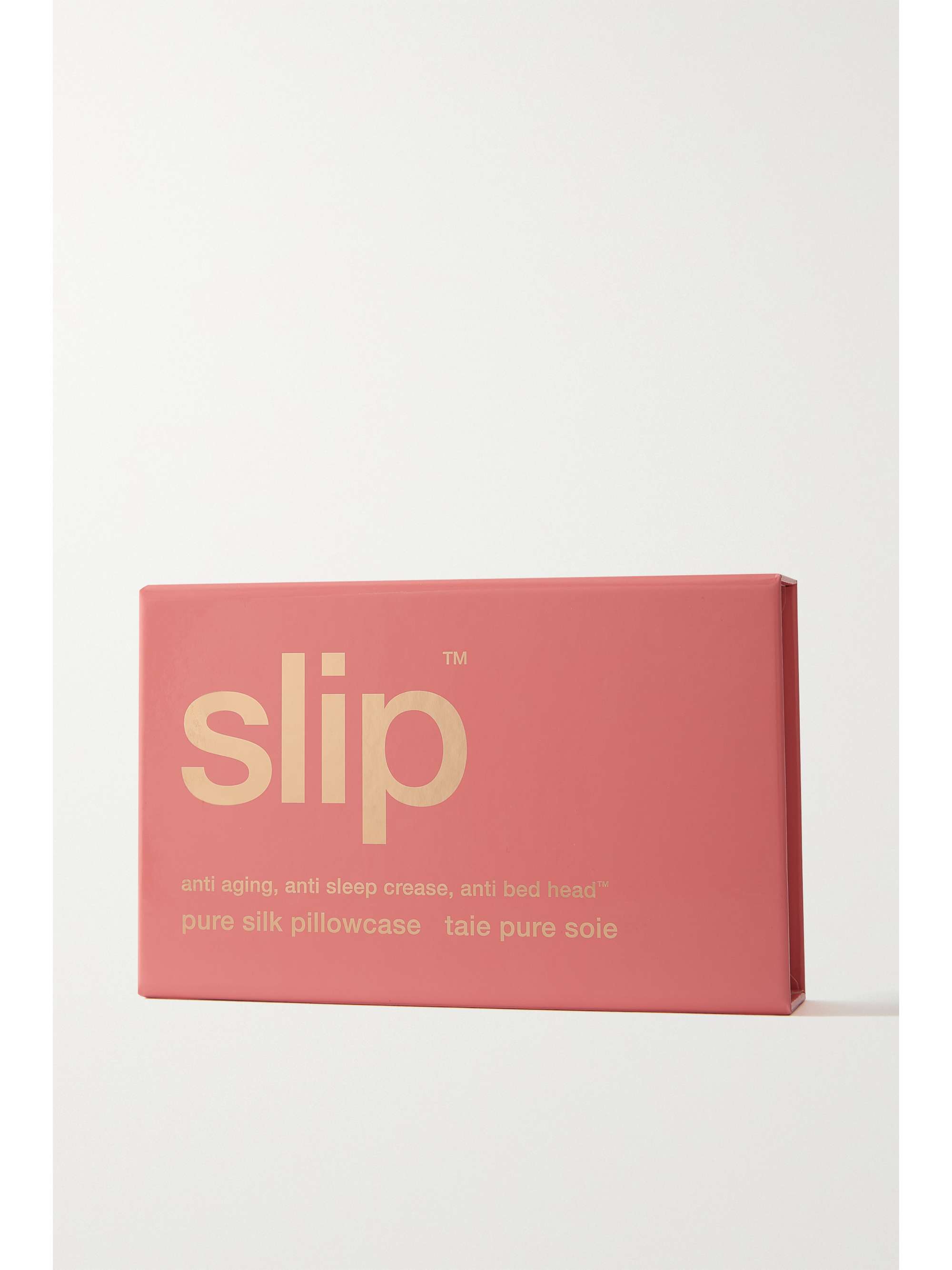 SLIP Embroidered silk queen pillowcase