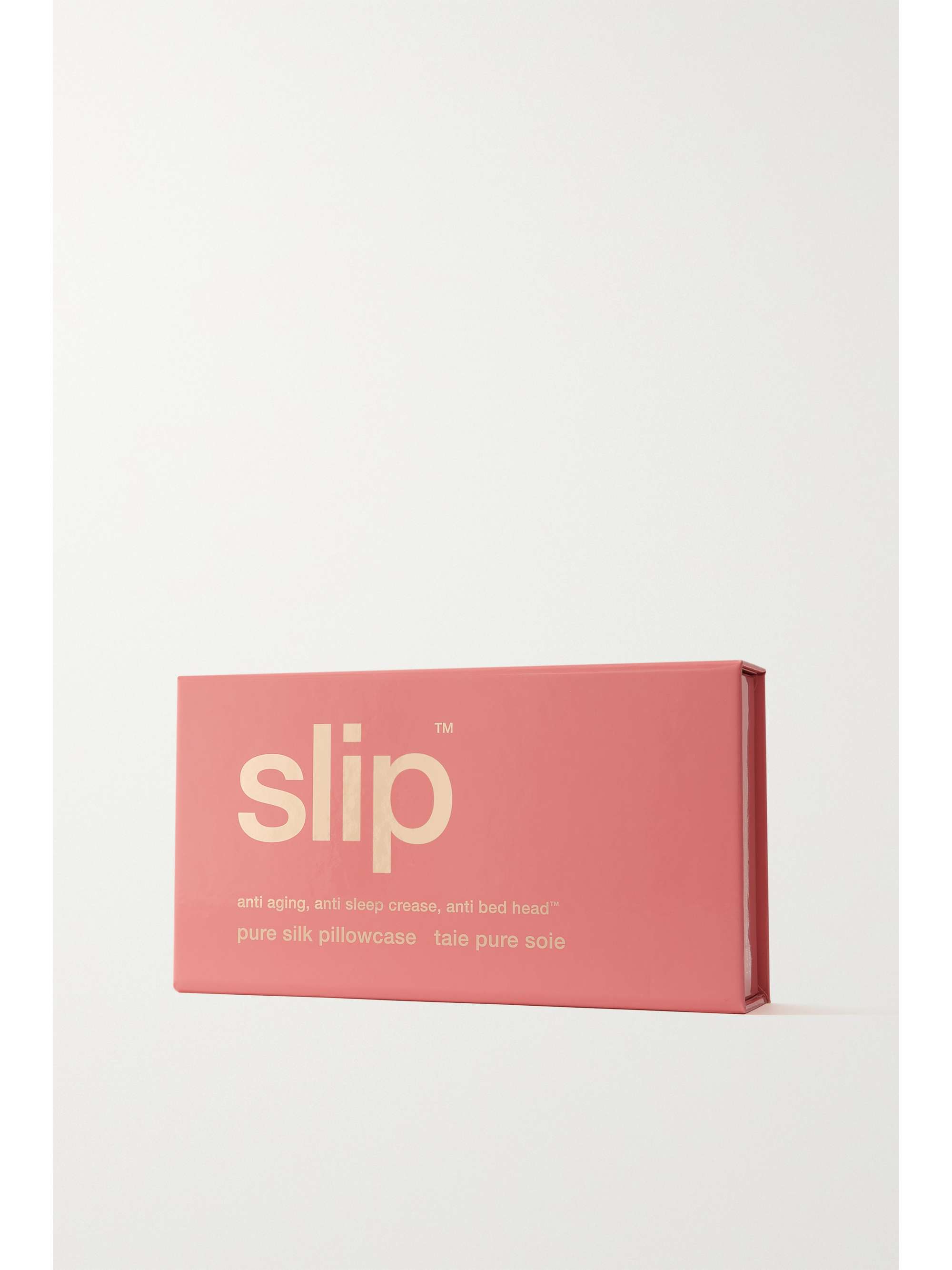 SLIP Embroidered silk king pillowcase