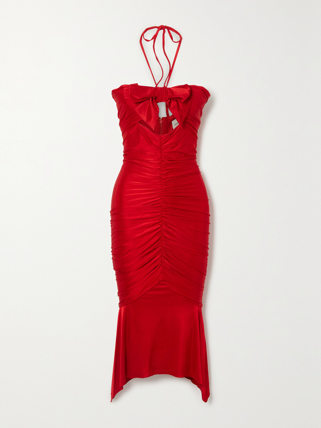 Alexandre Vauthier - Twist-front Stretch-satin Maxi Dress - Red