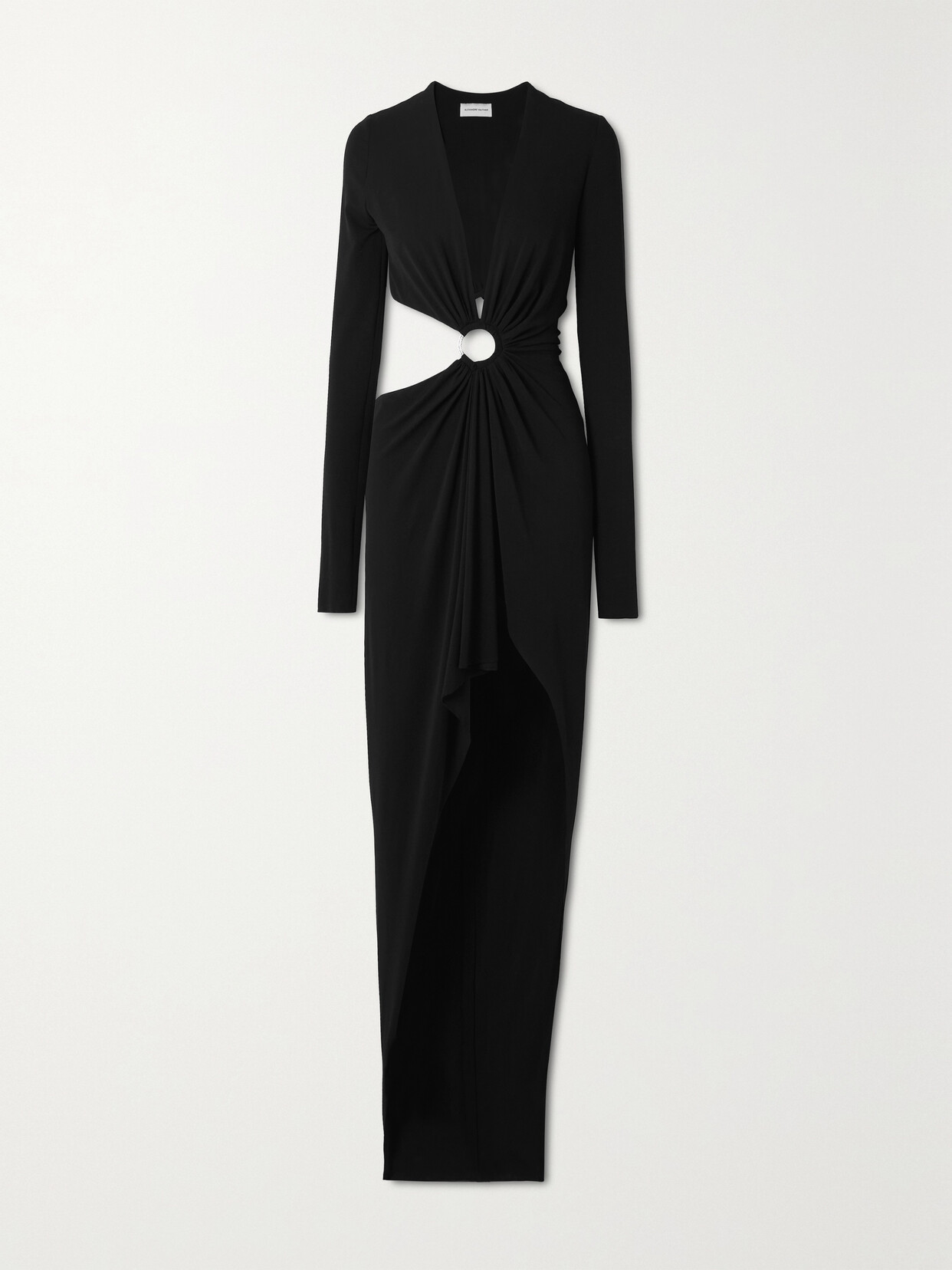 Alexandre Vauthier - Asymmetric Embellished Cutout Stretch-crepe Gown - Black