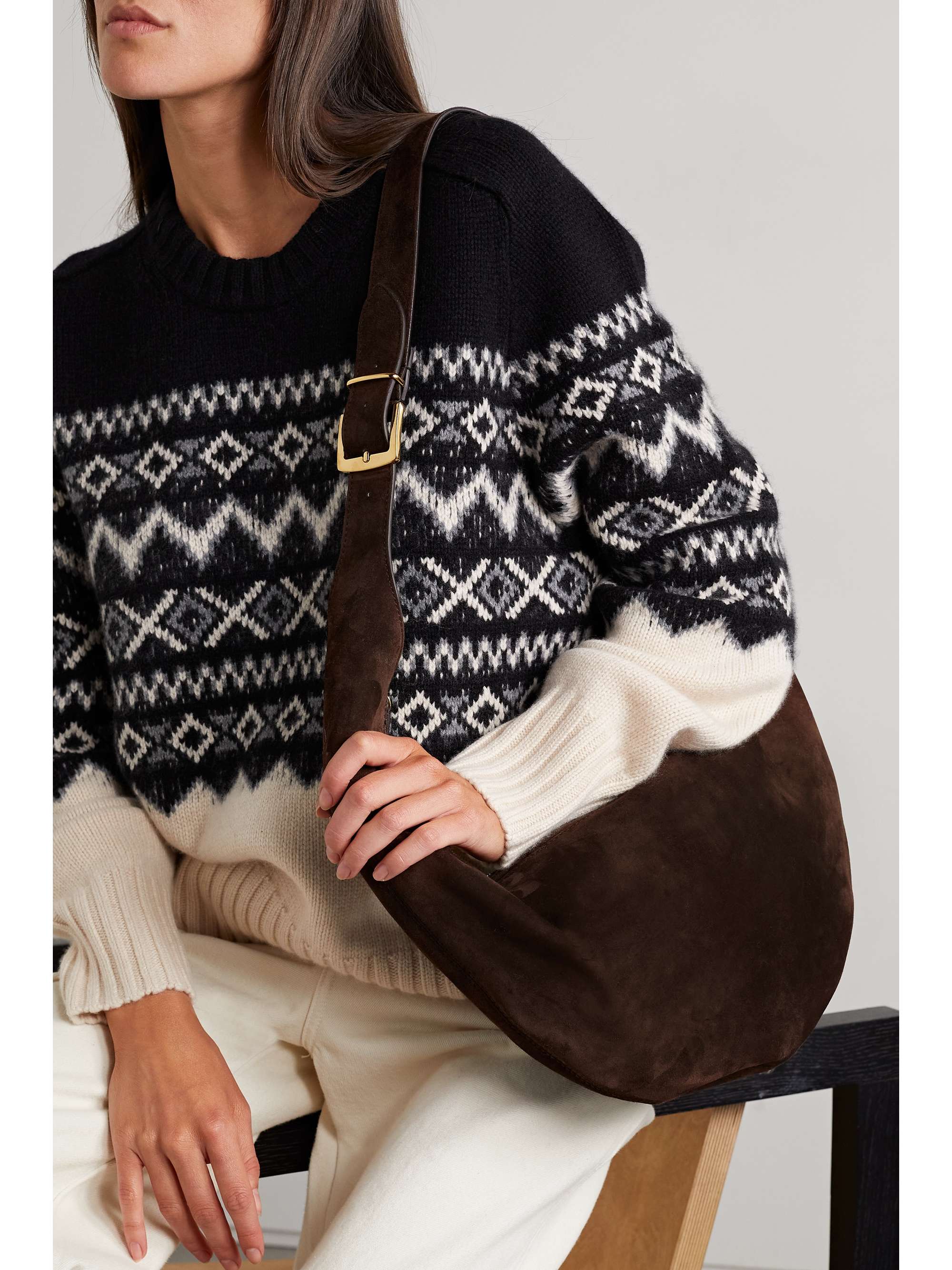 KHAITE August leather shoulder bag