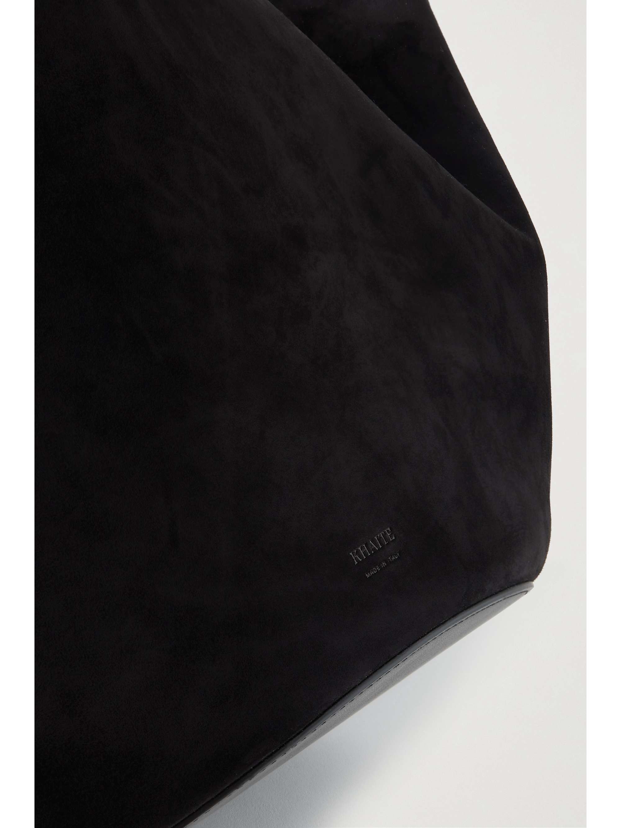 KHAITE Lotus mittelgroße Tote aus Veloursleder