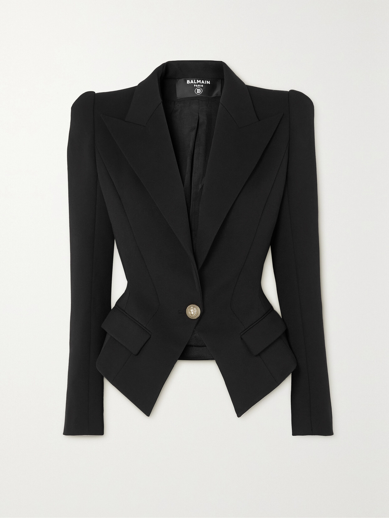 BALMAIN COTTON-BLEND TWILL BLAZER