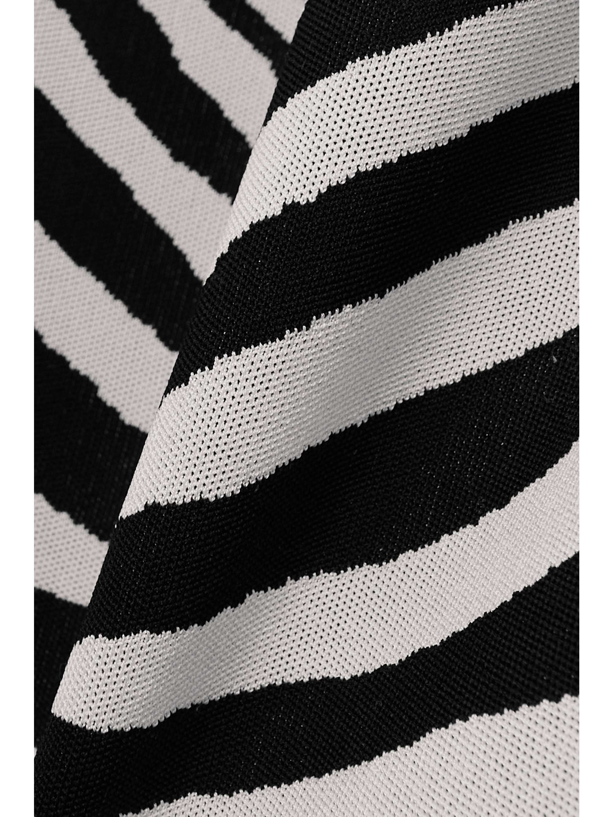 BALMAIN 斑马纹提花超长连衣裙