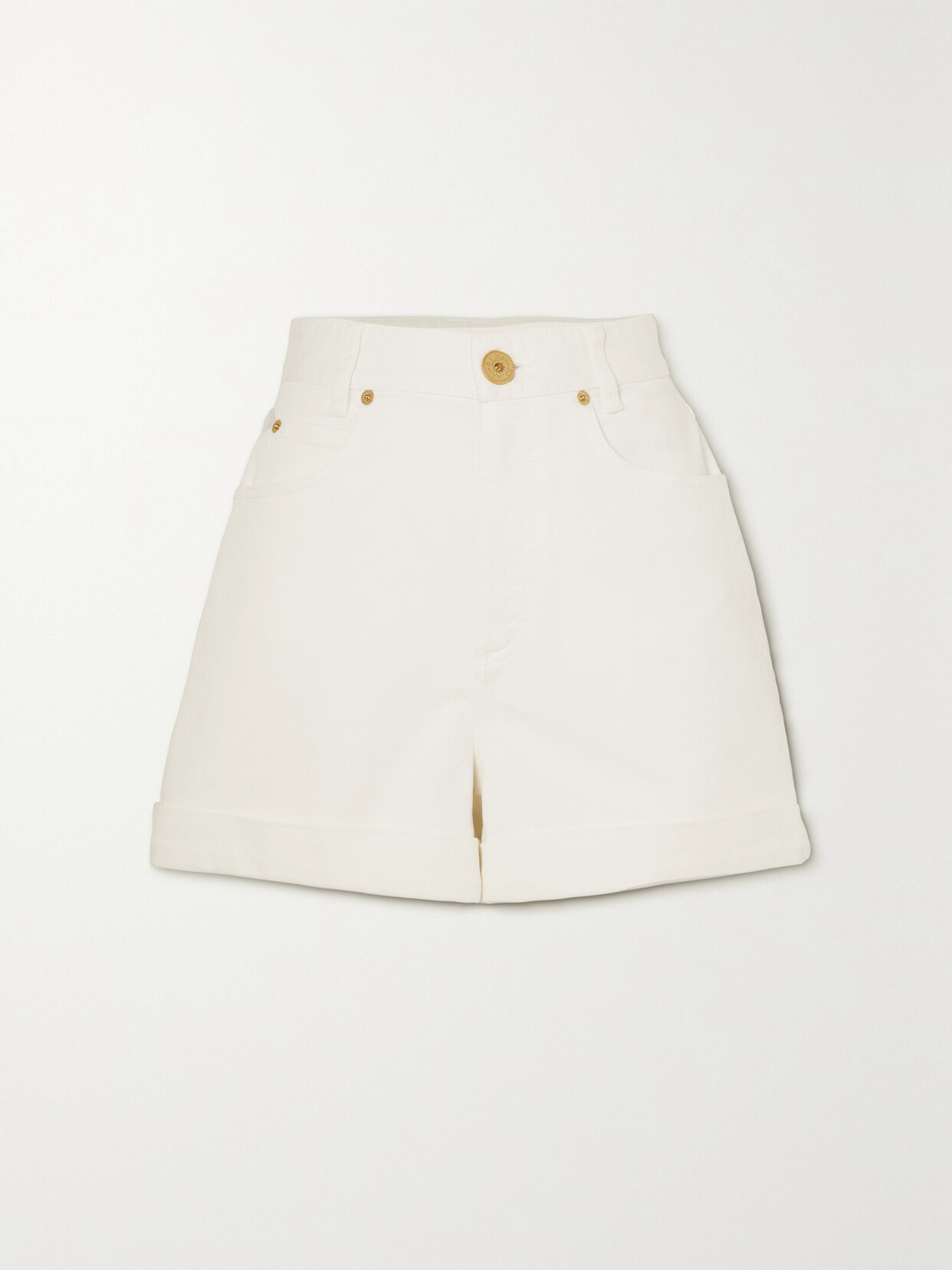 Balmain - Denim Shorts - White