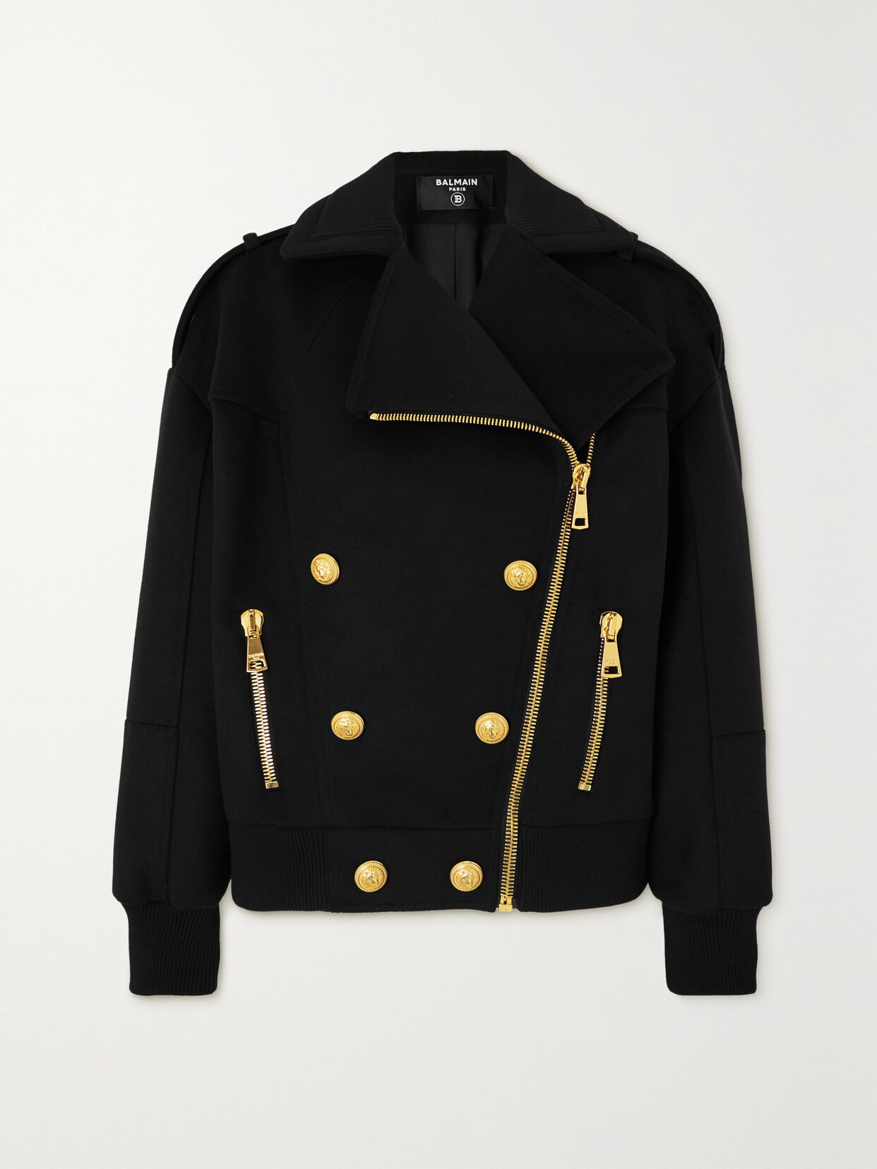 Balmain - Embellished Wool Jacket - Black