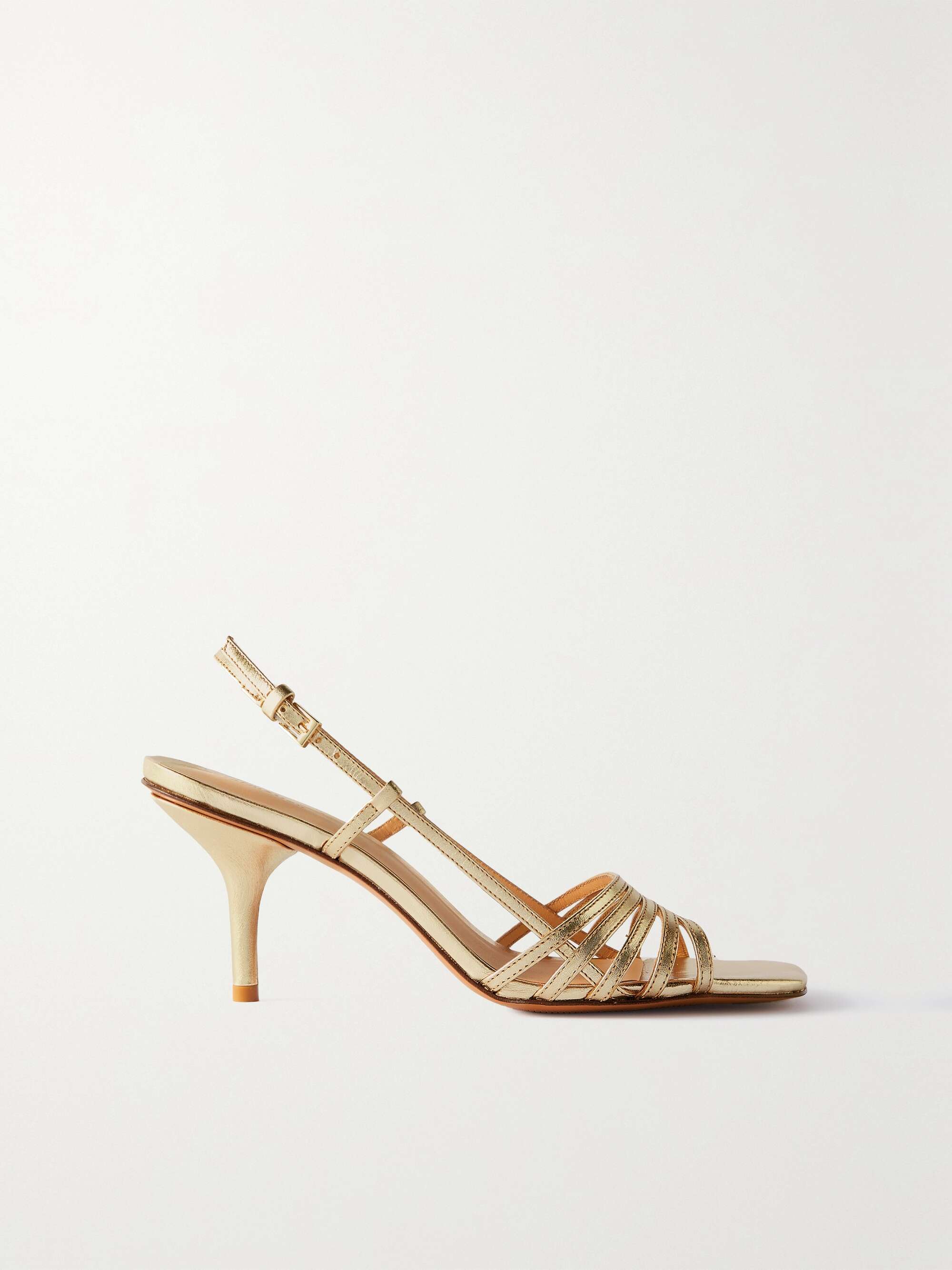 slingback strappy leather sandals
