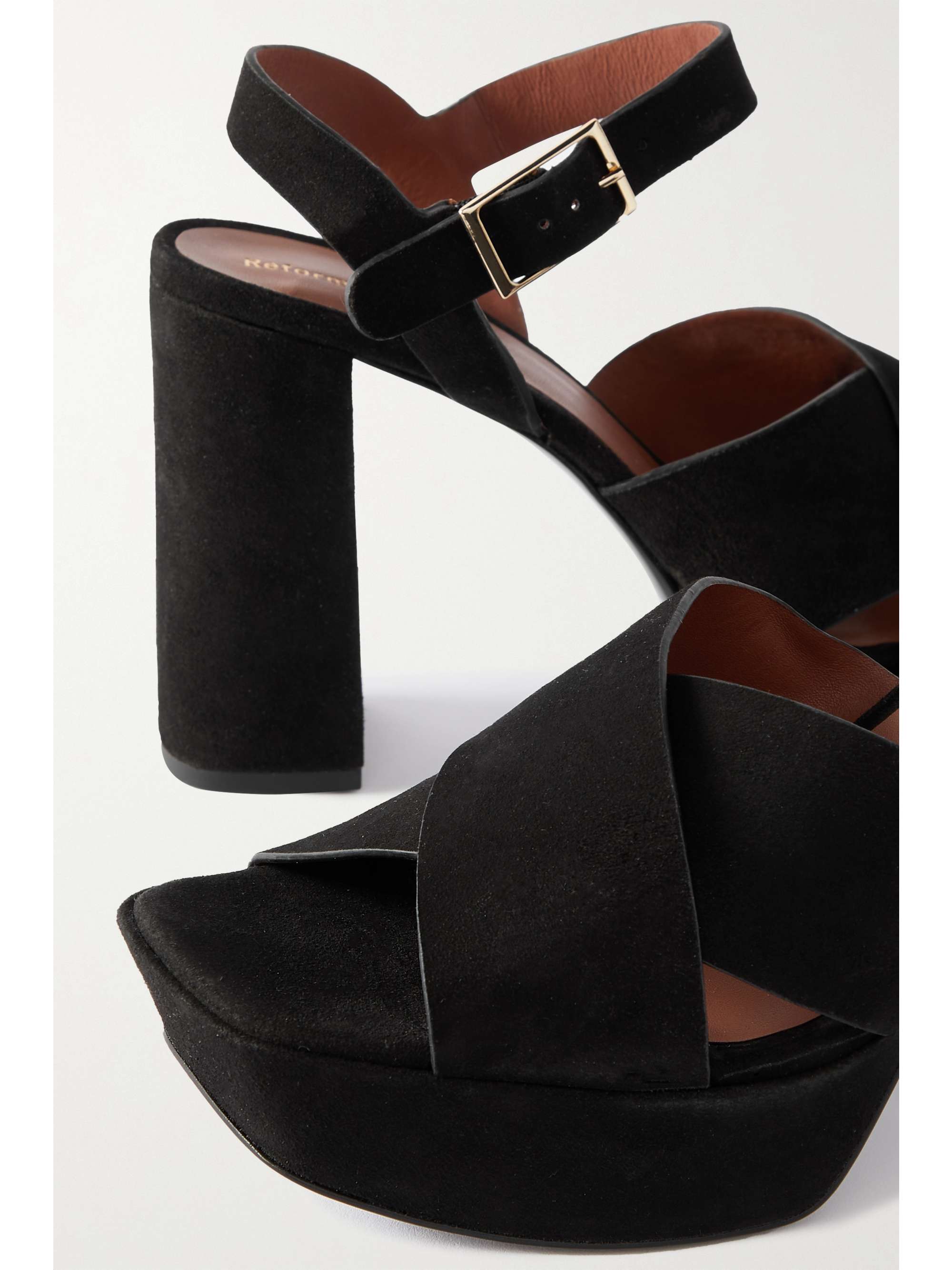 REFORMATION Myradia suede platform sandals